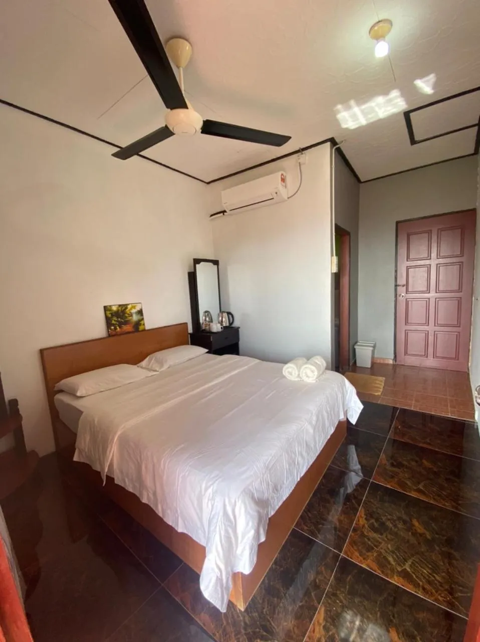 Bed in Restu Chalet Tioman