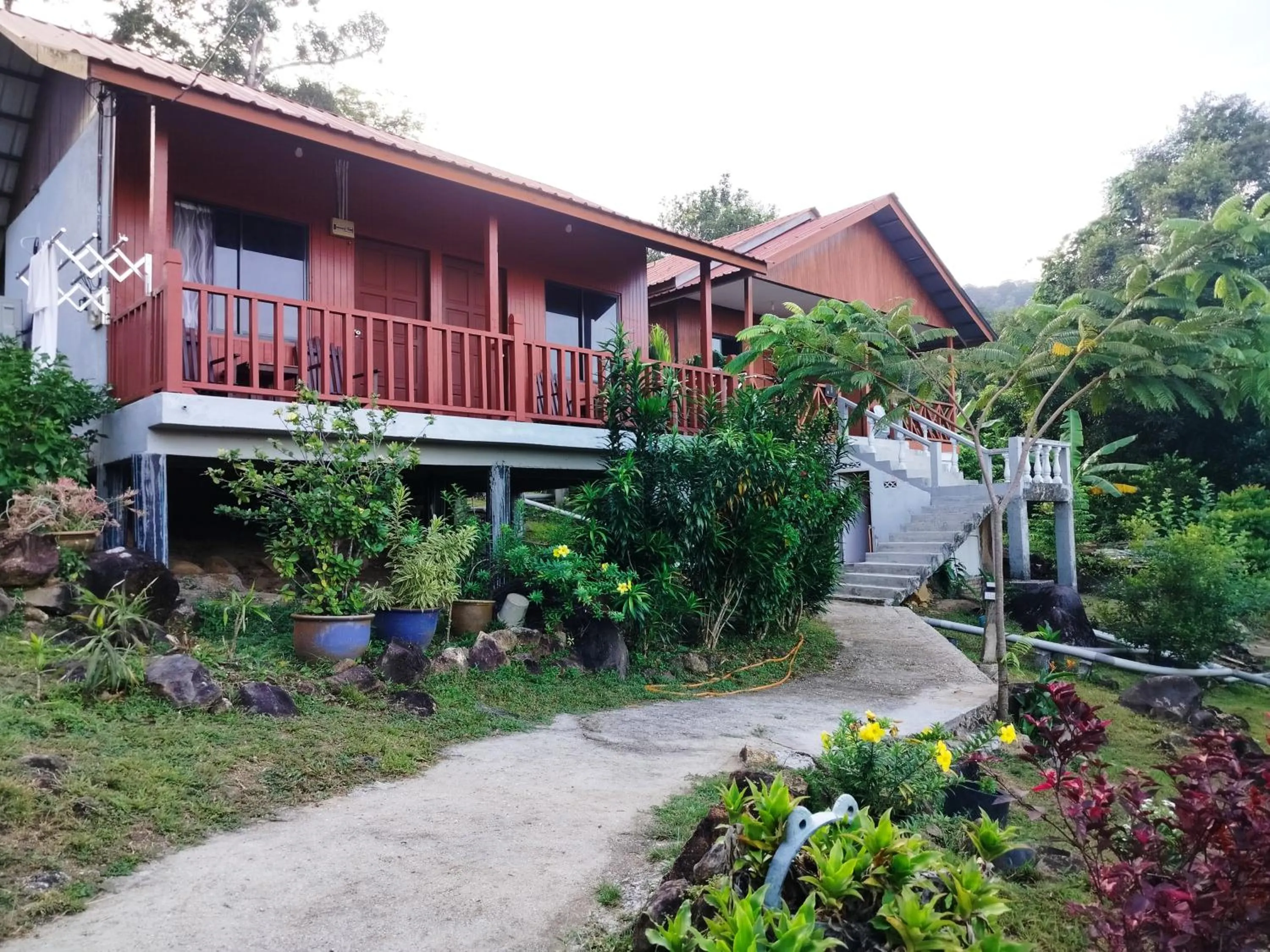 Garden view in Restu Chalet Tioman