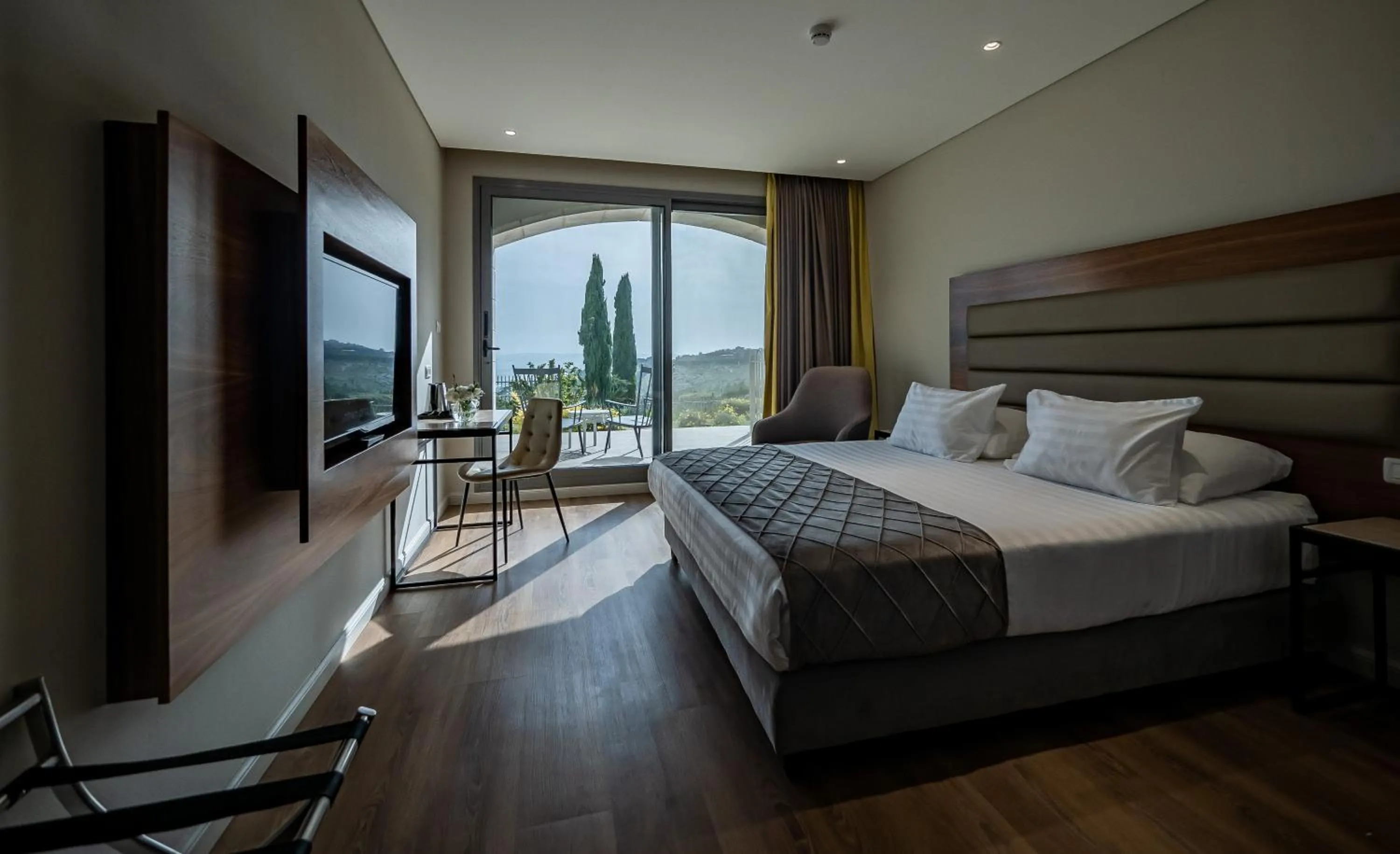 Bed in Golden Crown Hotel