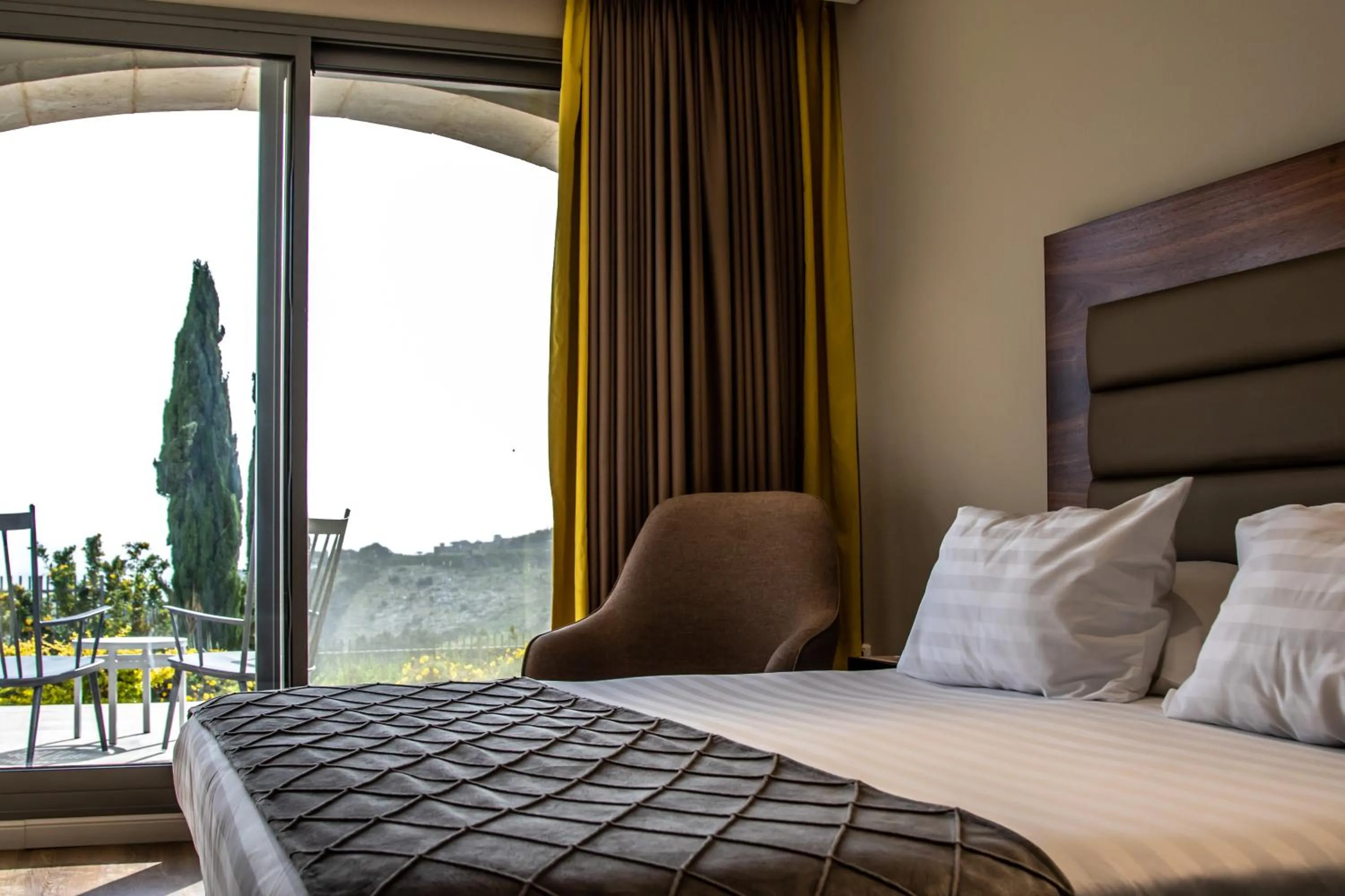 Bed in Golden Crown Hotel