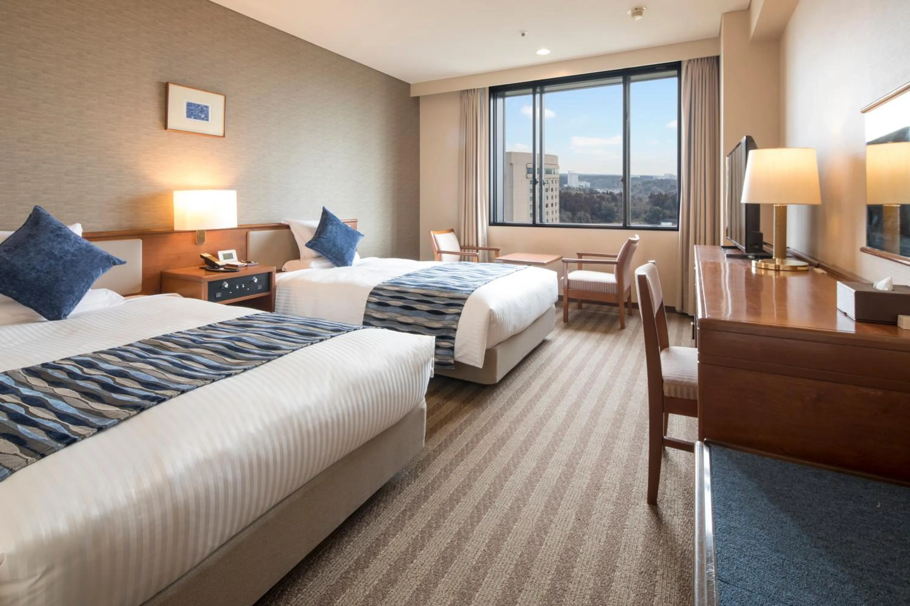 Photo of the whole room, Bed in HOTEL MYSTAYS PREMIER Narita