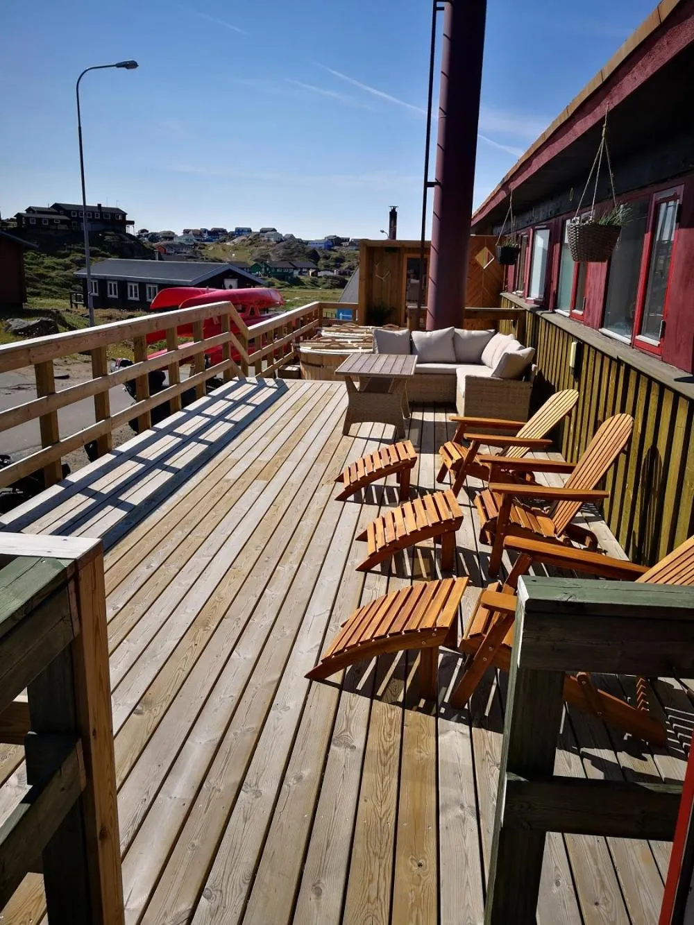 Balcony/Terrace in Hotel Sisimiut & Tours