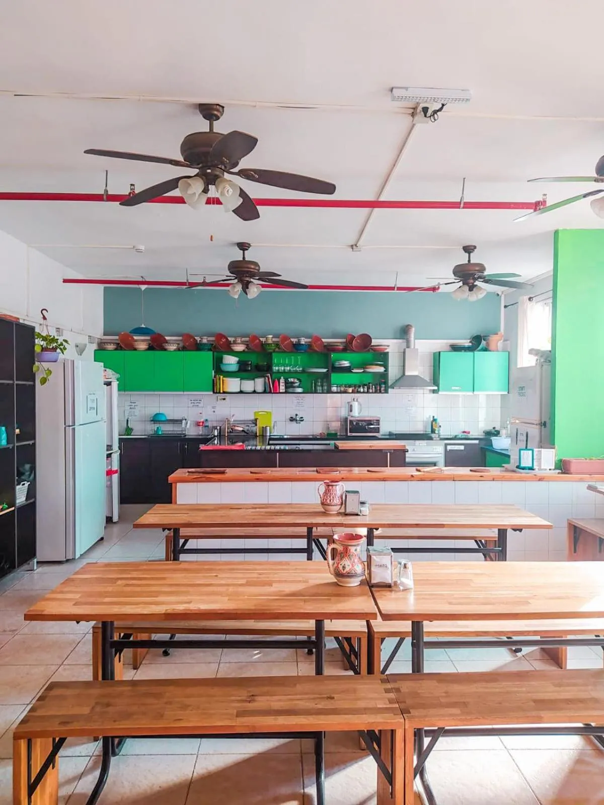 Kitchen or kitchenette in Tiberias Hostel
