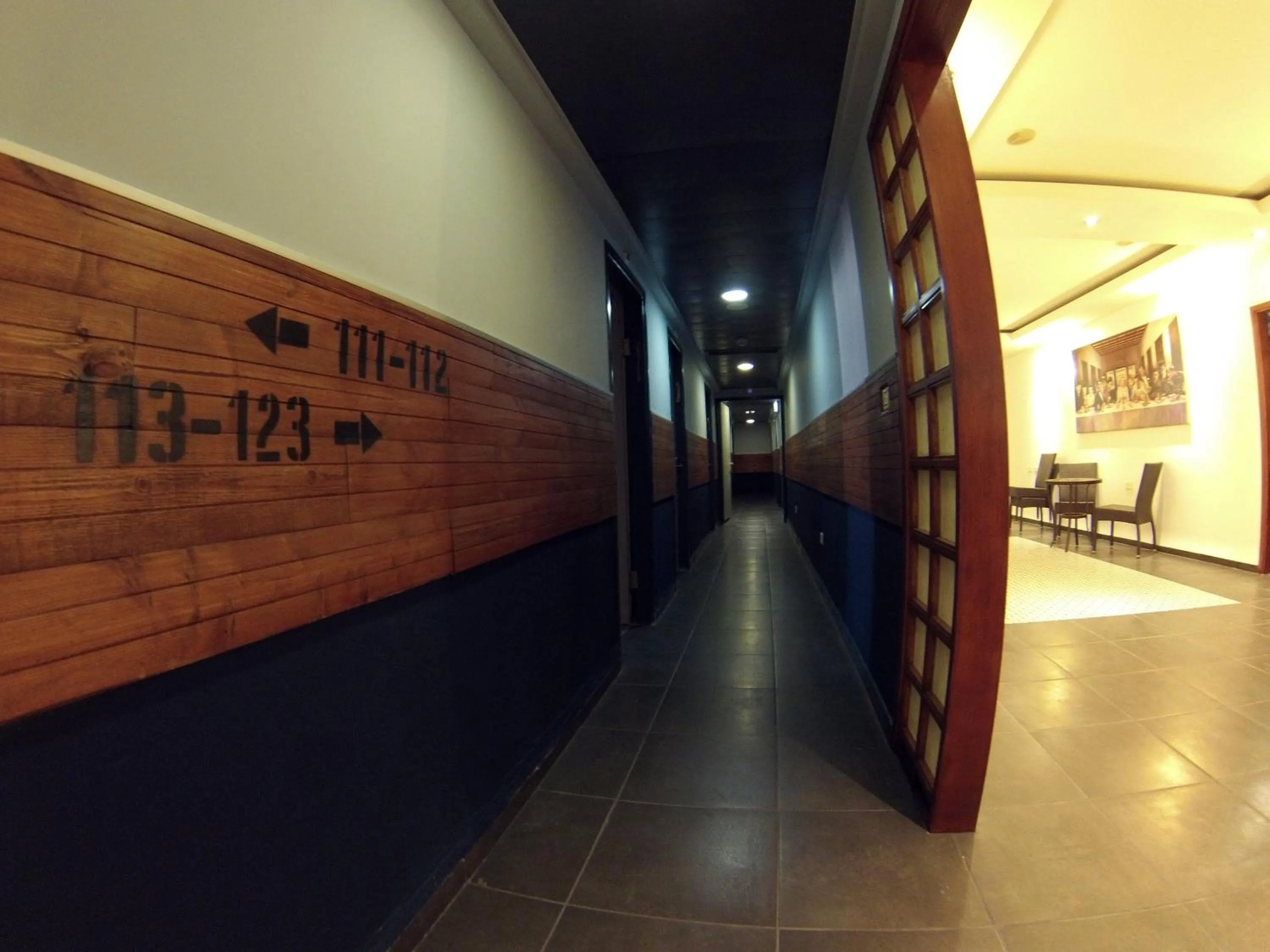 Lobby or reception in Tiberias Hostel