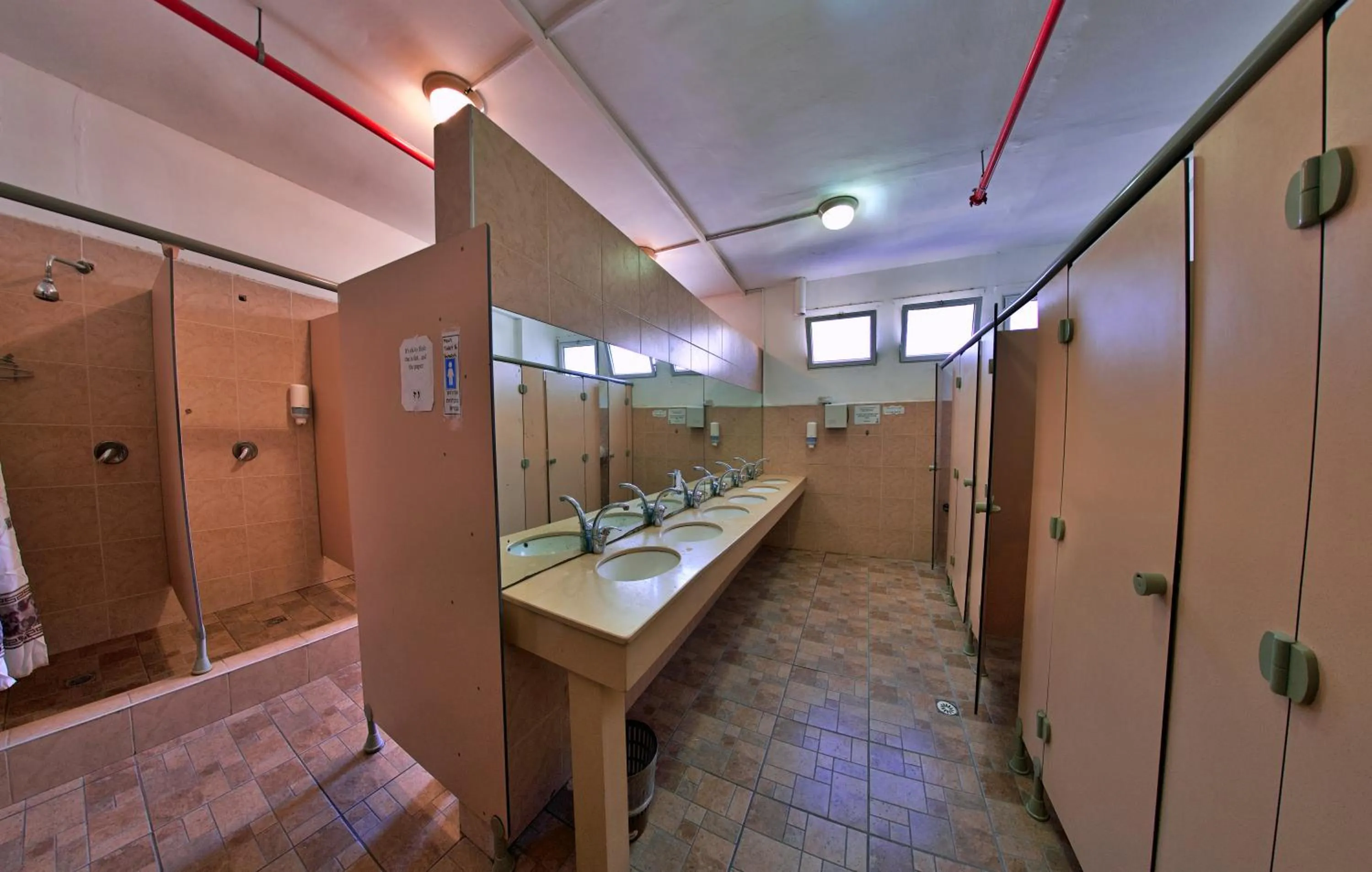 Shower in Tiberias Hostel