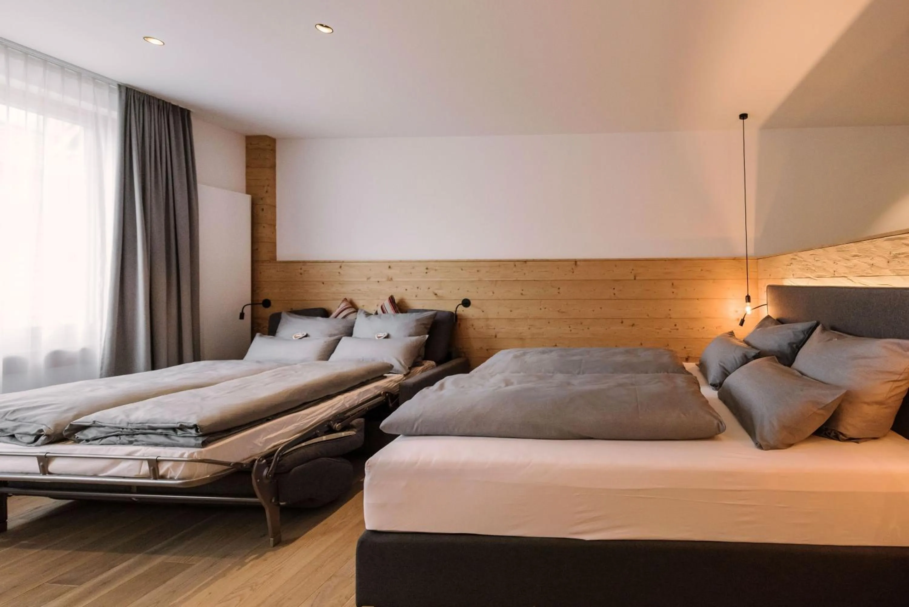 Bed in Hotel Johanns