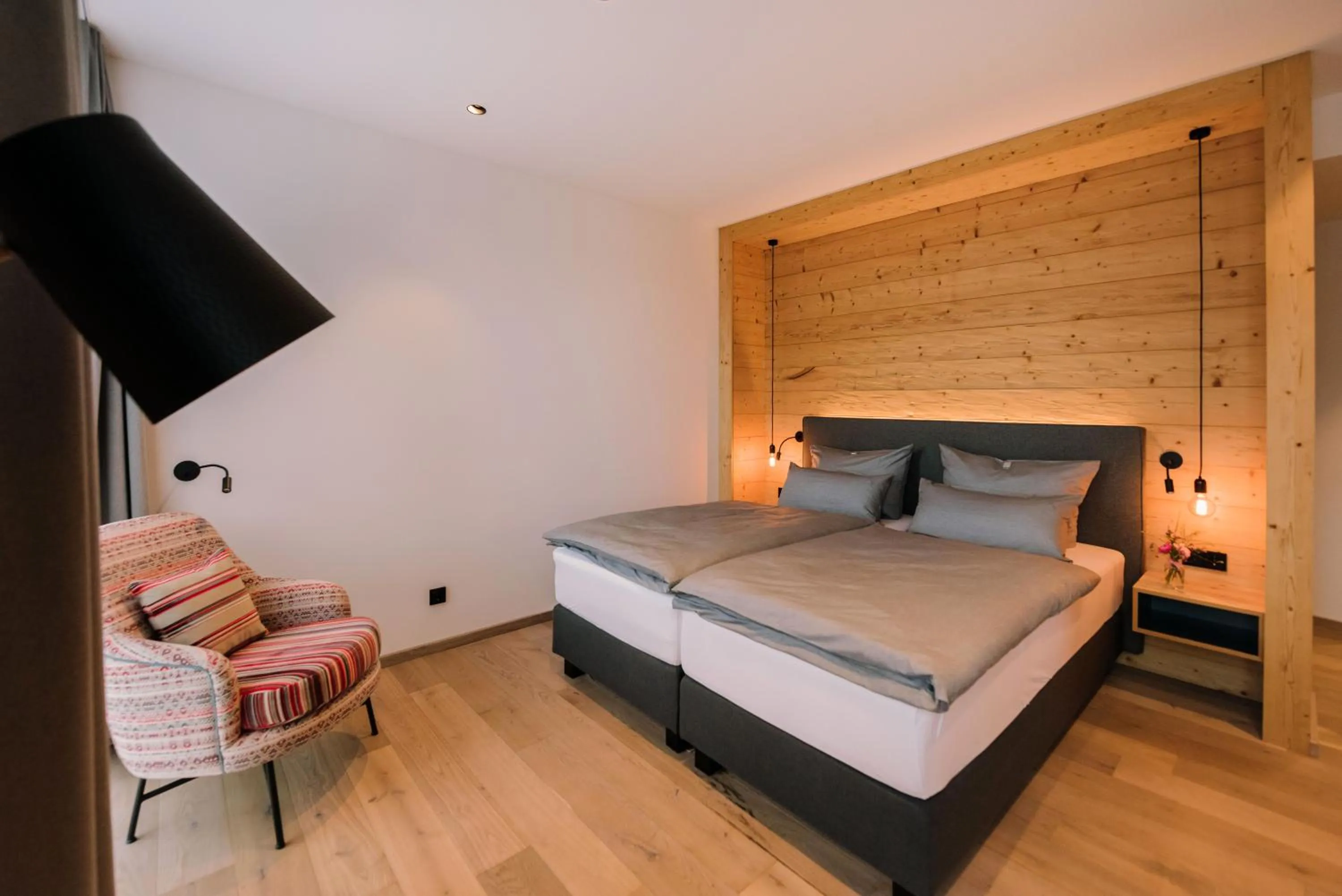 Bed in Hotel Johanns