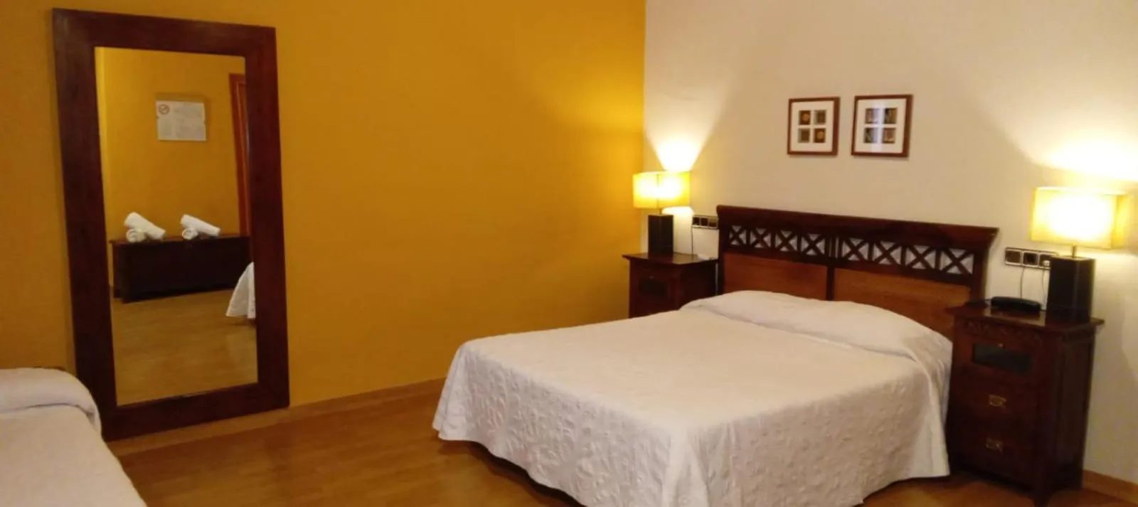 Bed in Hotel de Montaña Rubielos