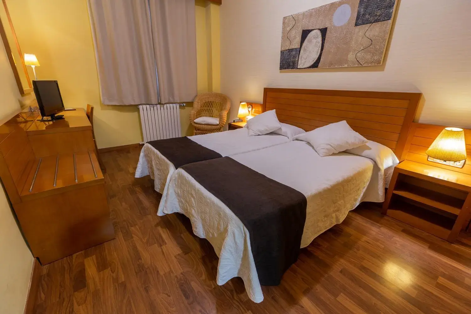 Bed in Hotel de Montaña Rubielos Bed in Hotel de Montaña Rubielos