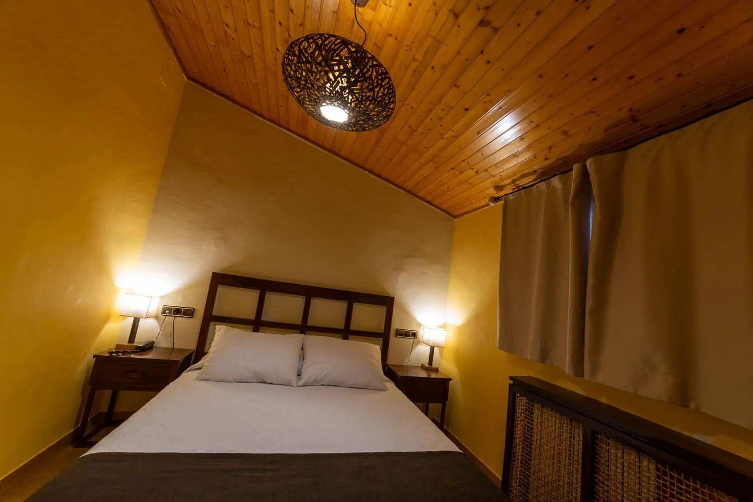 Bed in Hotel de Montaña Rubielos