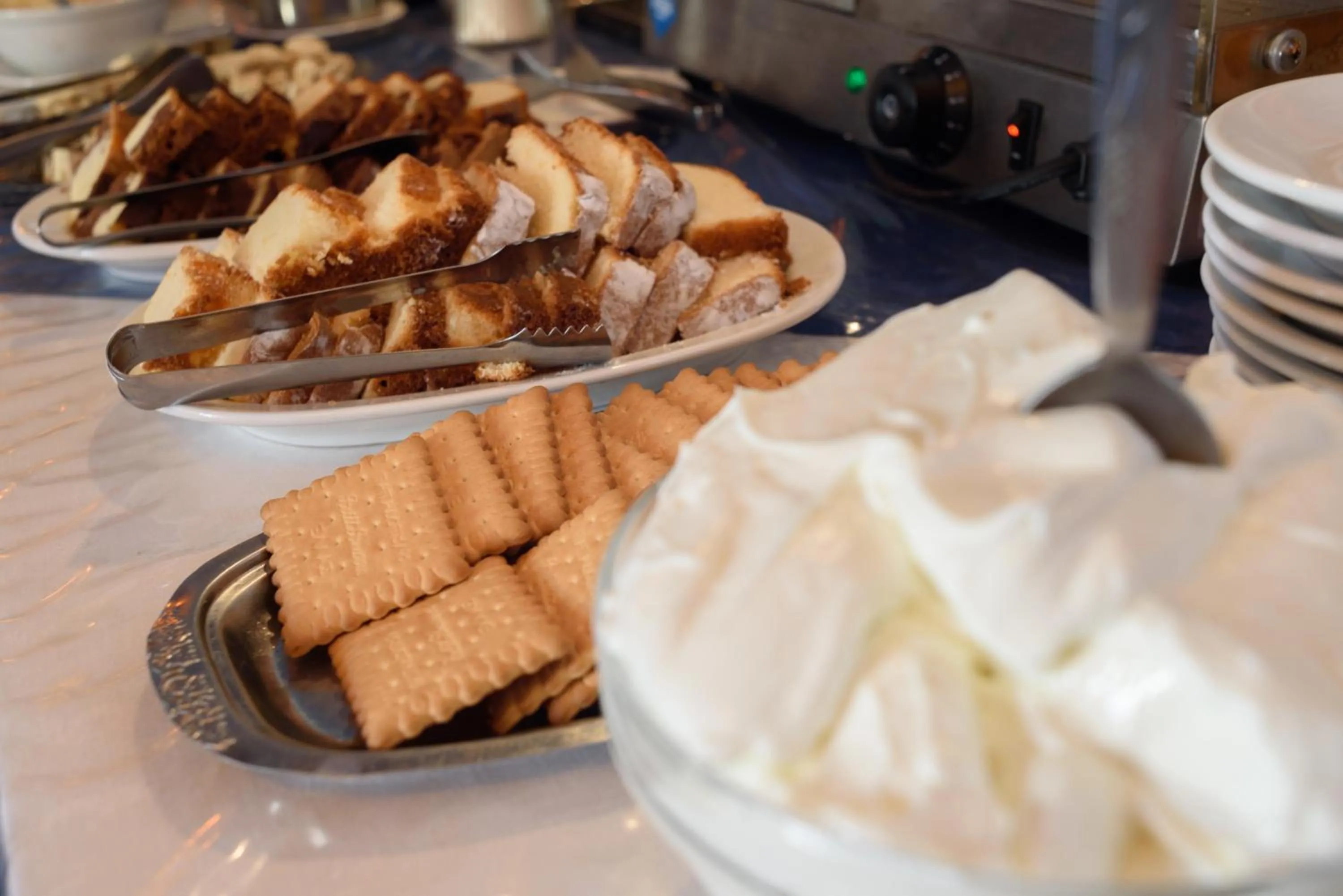 Buffet breakfast in Hotel Porto Perissa