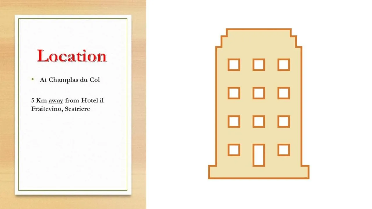Floor plan in Il Fraitevino hotel bed & breakfast
