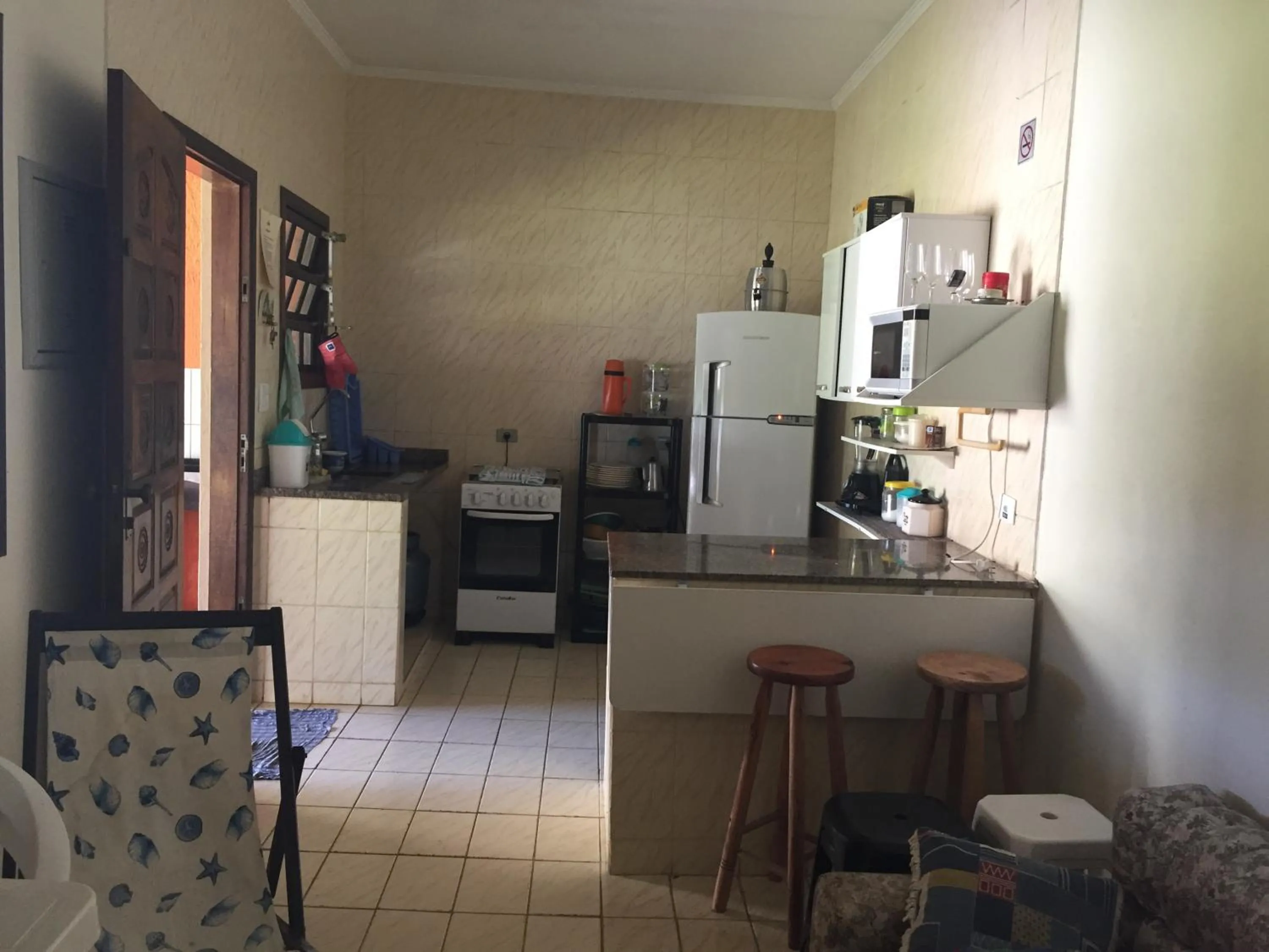 Casa em frente à praia Boracéia