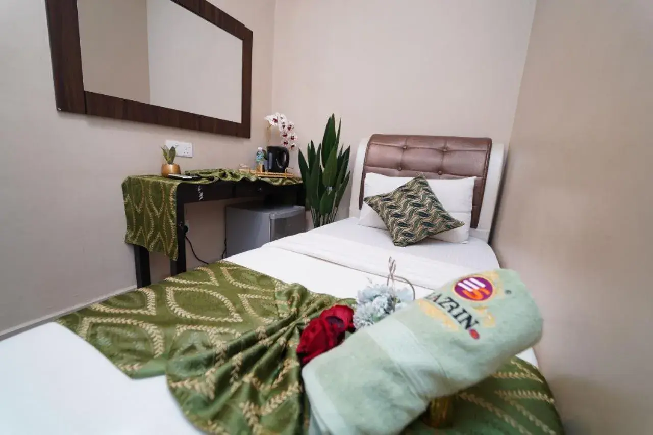 Bed in Ghazrin's Classic Hotel JB Bed in Ghazrin's Classic Hotel JB