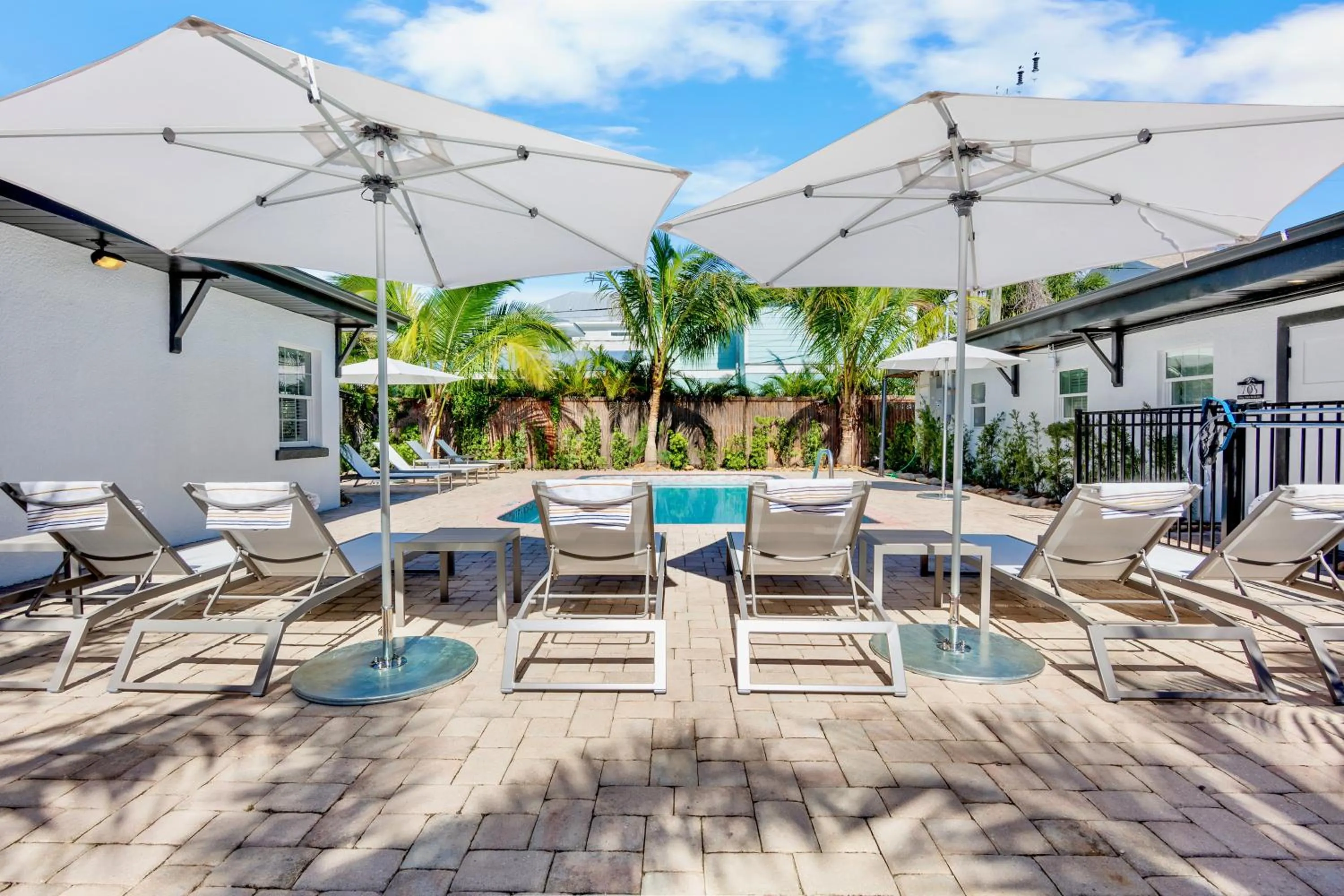 Pool view in Haley's at Anna Maria Island Inn
