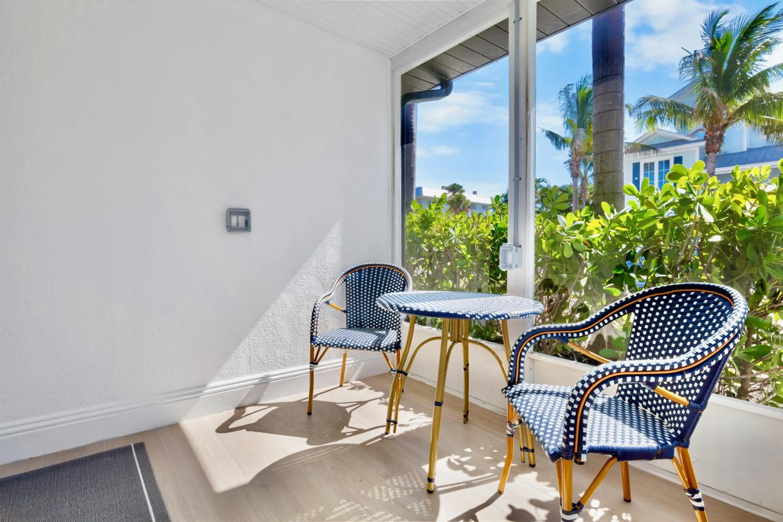 Seating area in Haley's at Anna Maria Island Inn
