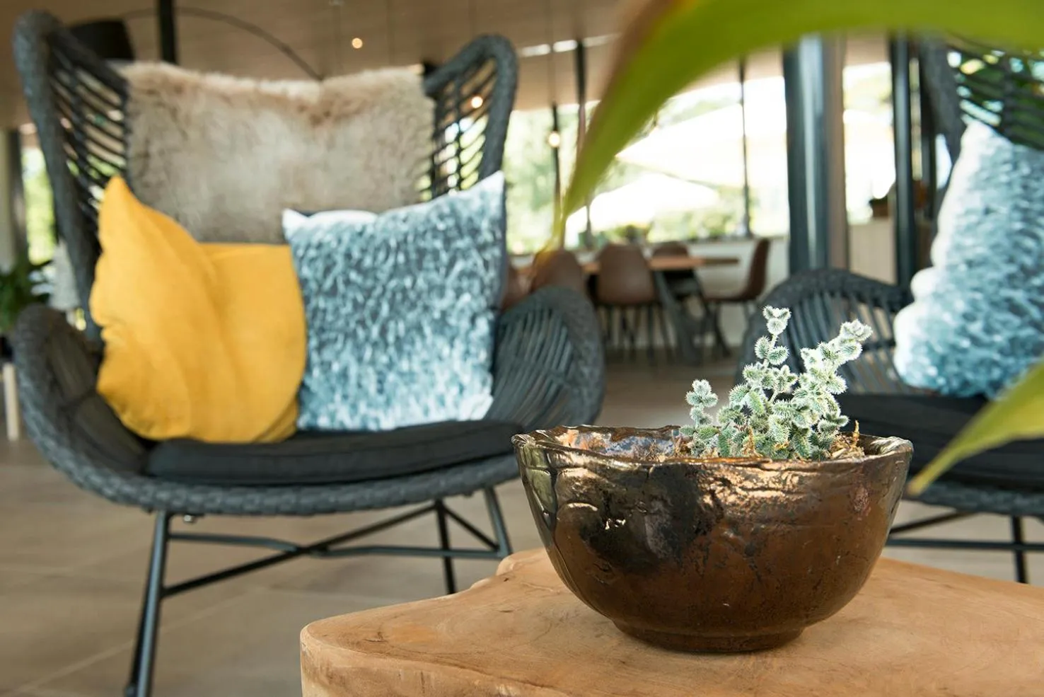 Patio in Strandhotel Duinoord