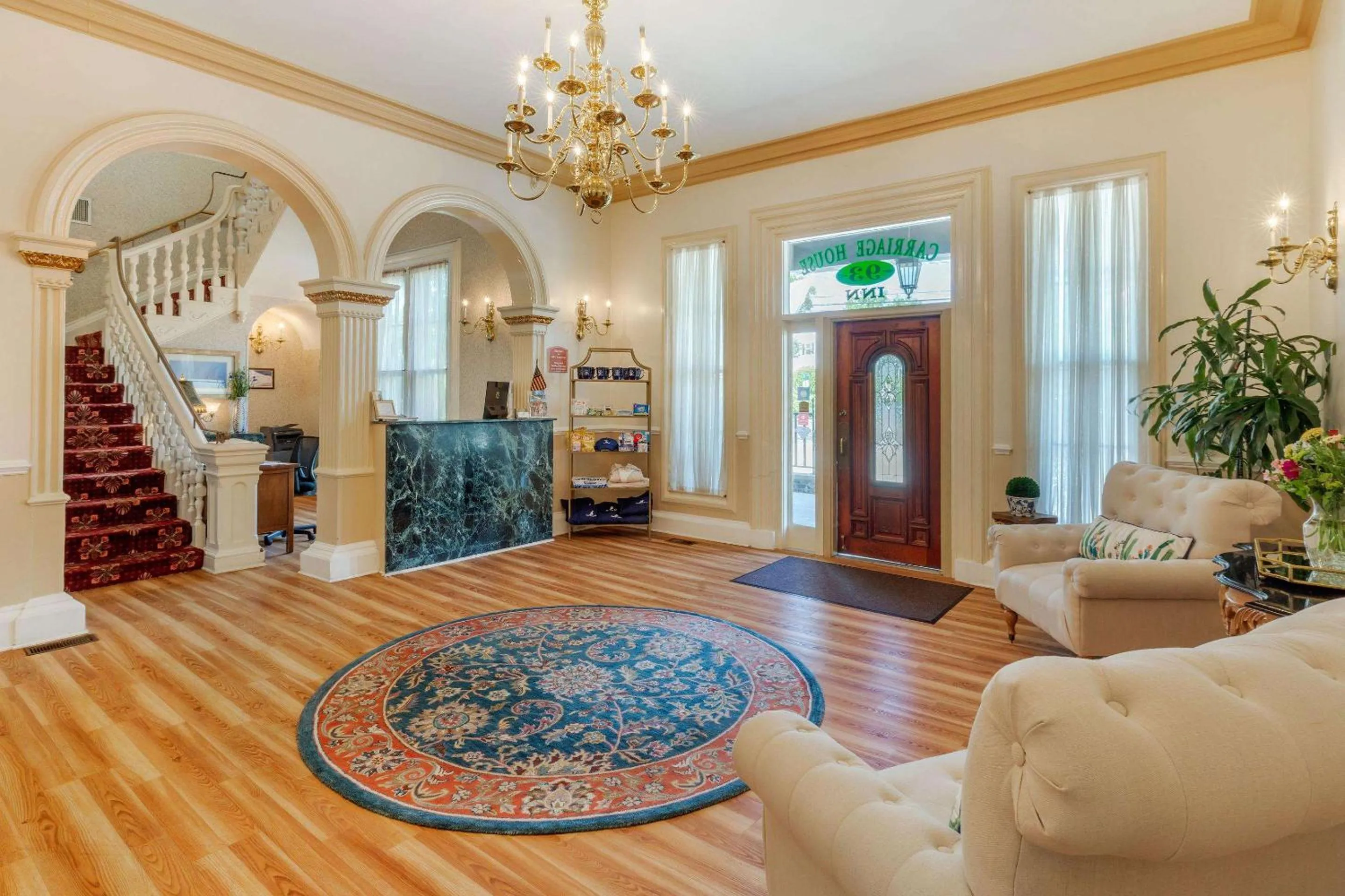 Lobby or reception in The Carriage House Inn Newport