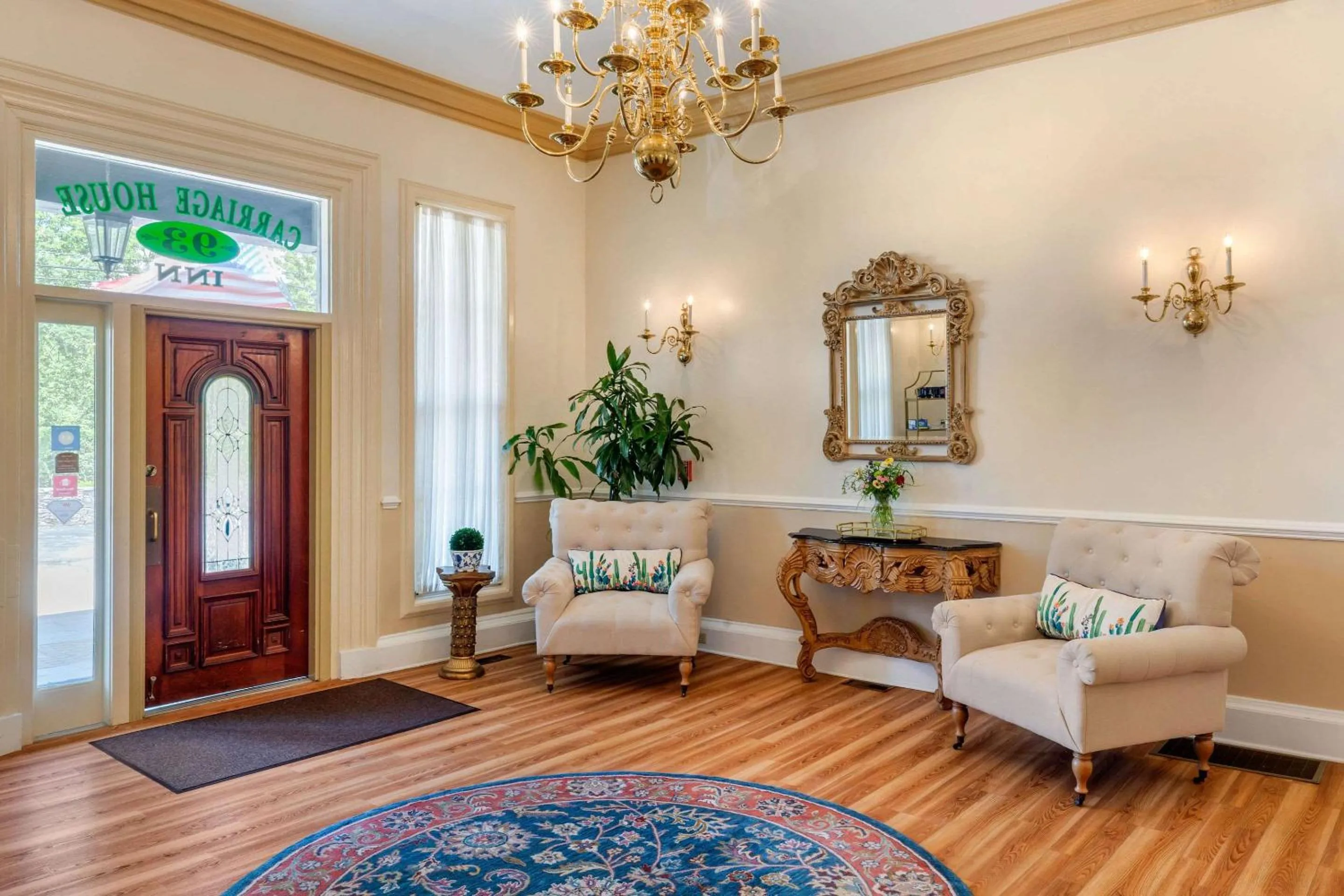 Lobby or reception in The Carriage House Inn Newport