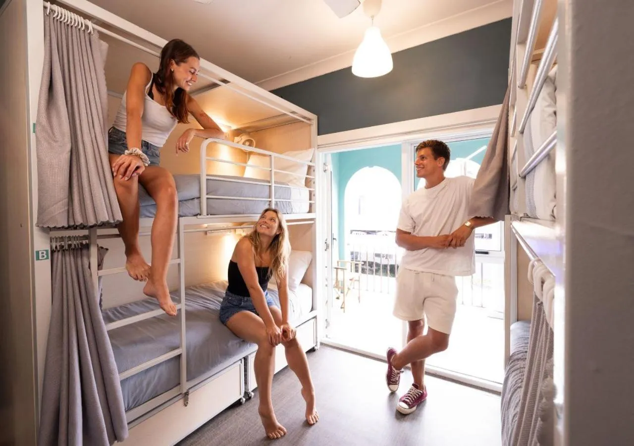 bunk bed in Stoke Beach House
