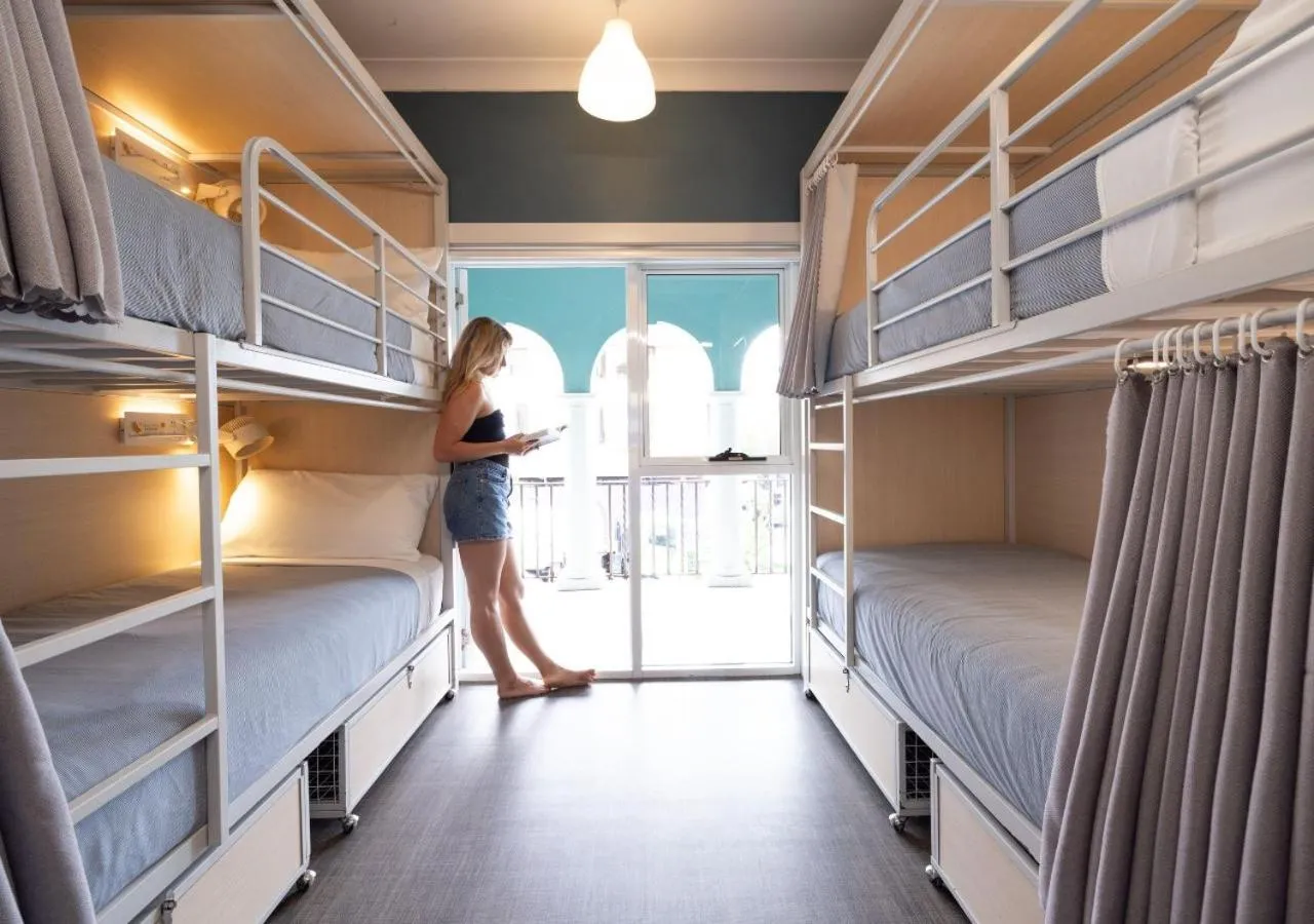 Bed in Stoke Beach House