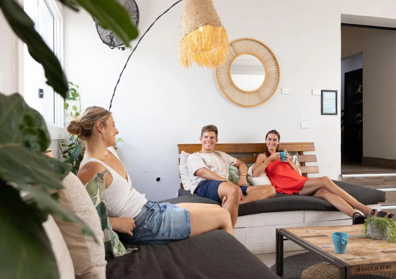 Living room in Stoke Beach House