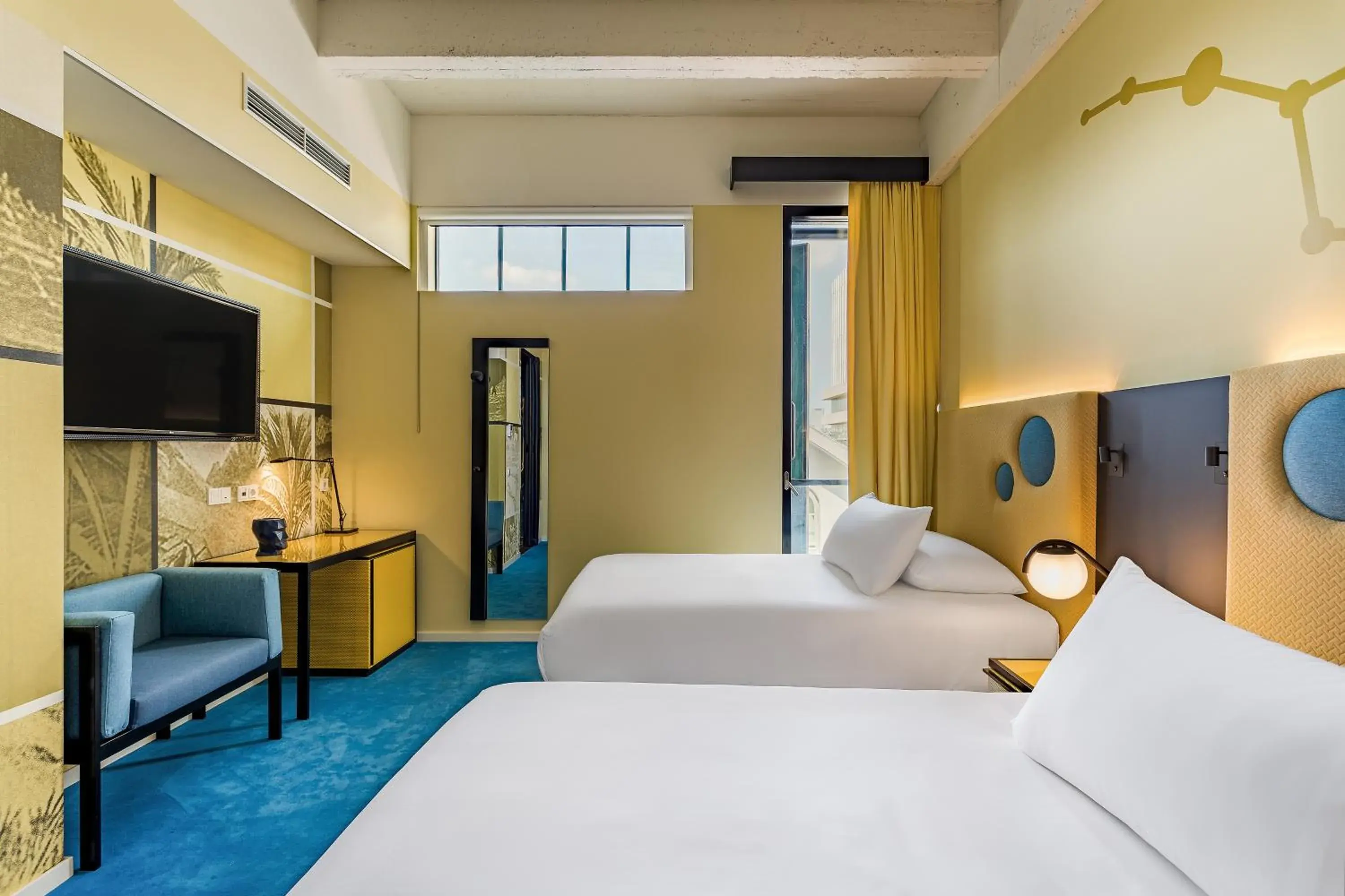 Bed in Room Mate Bruno, Rotterdam Bed in Room Mate Bruno, Rotterdam