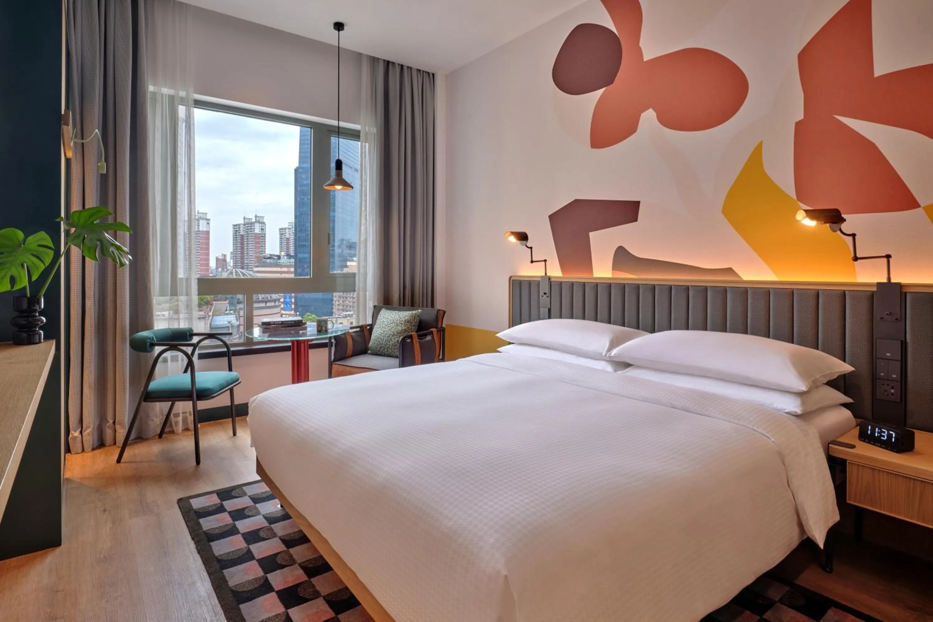 Bed in Caption by Hyatt Zhongshan Park Shanghai