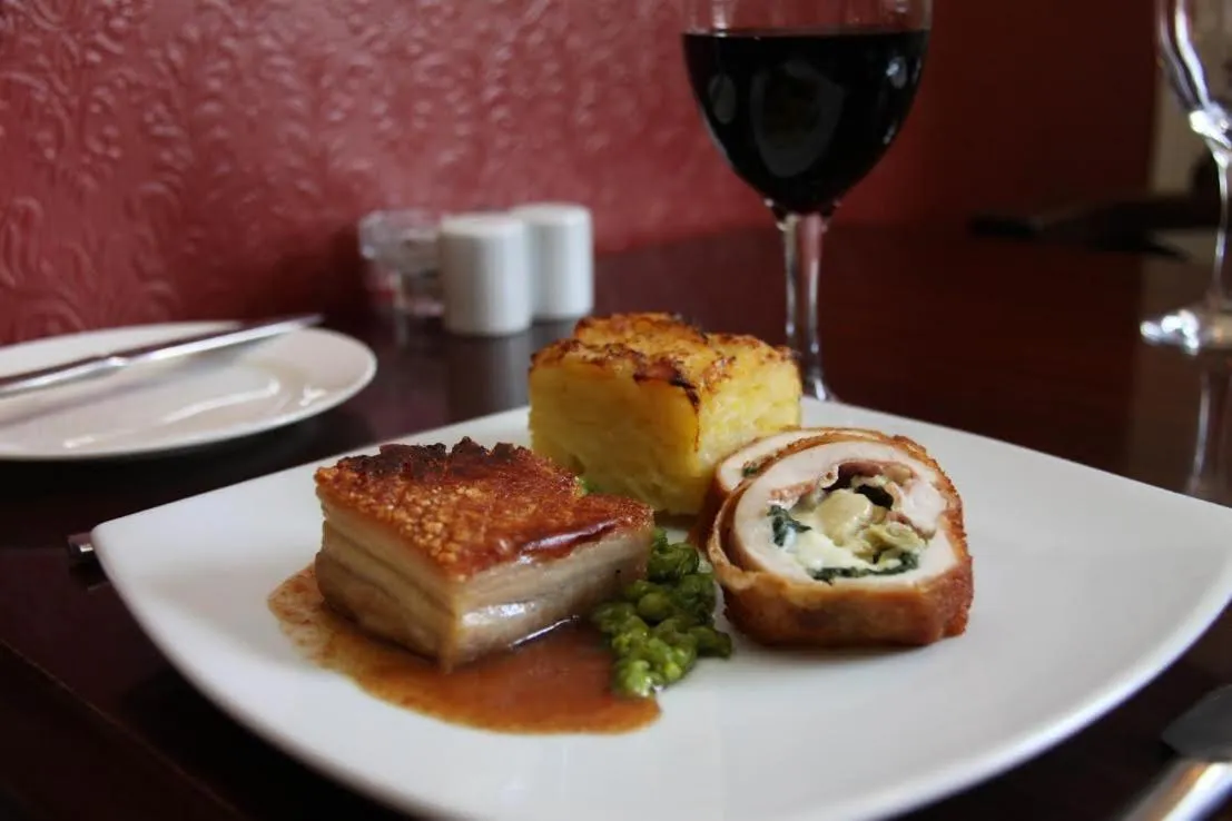 Food in Forresters Bar & French Restaurant with Rooms