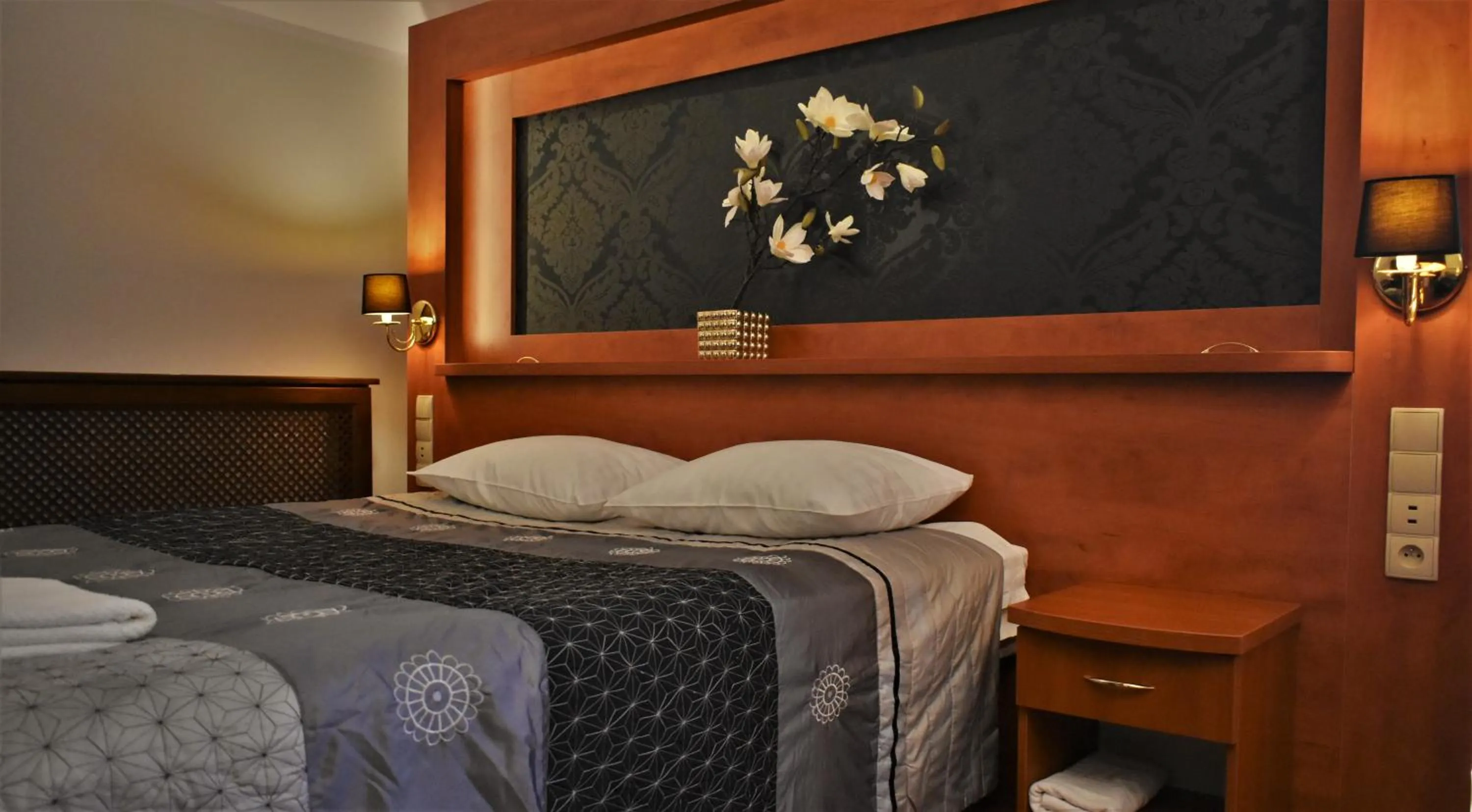 Bed in Hotel Złote Dęby