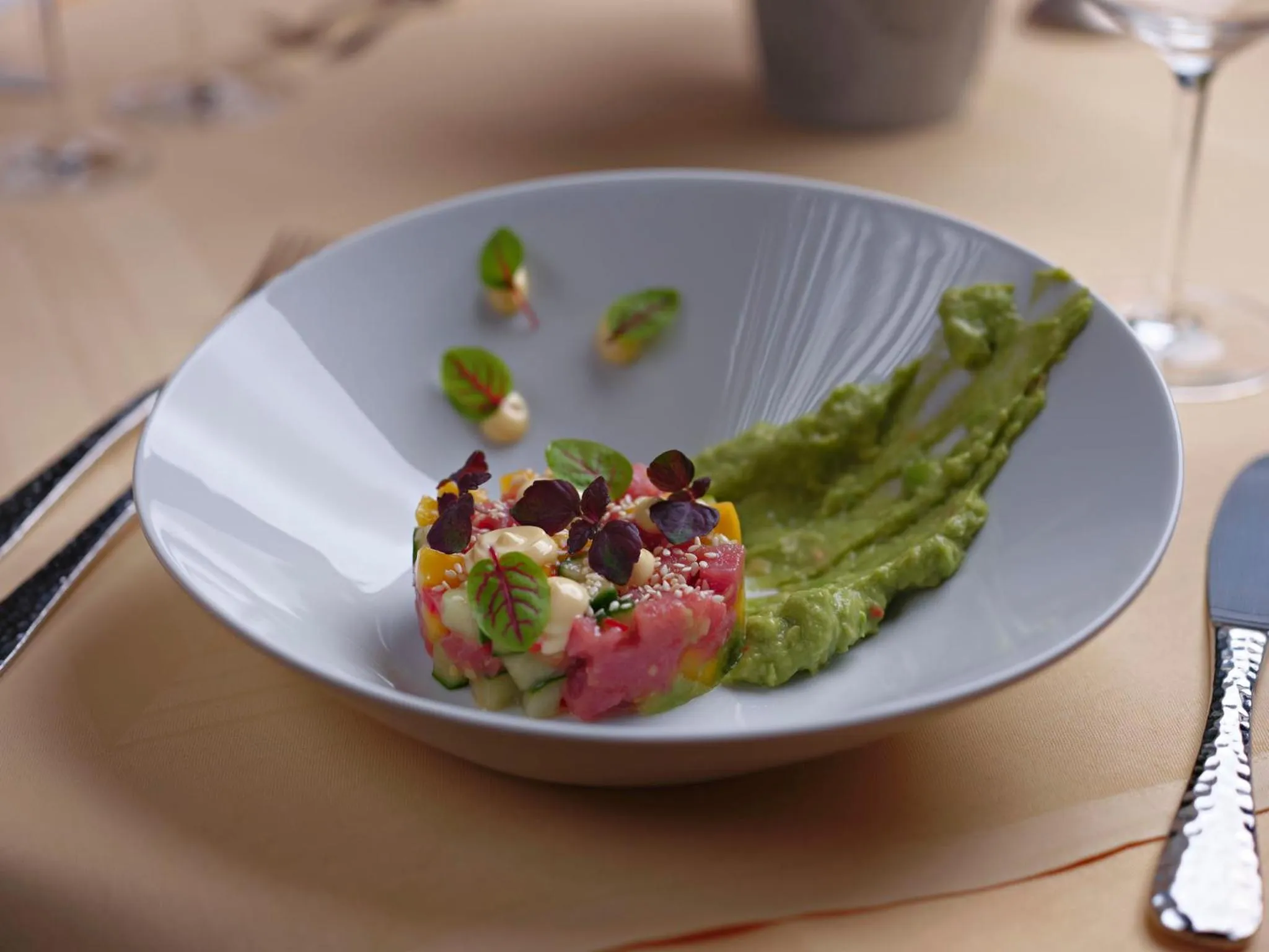 Food close-up in Hotel Restaurant Burg-Klause