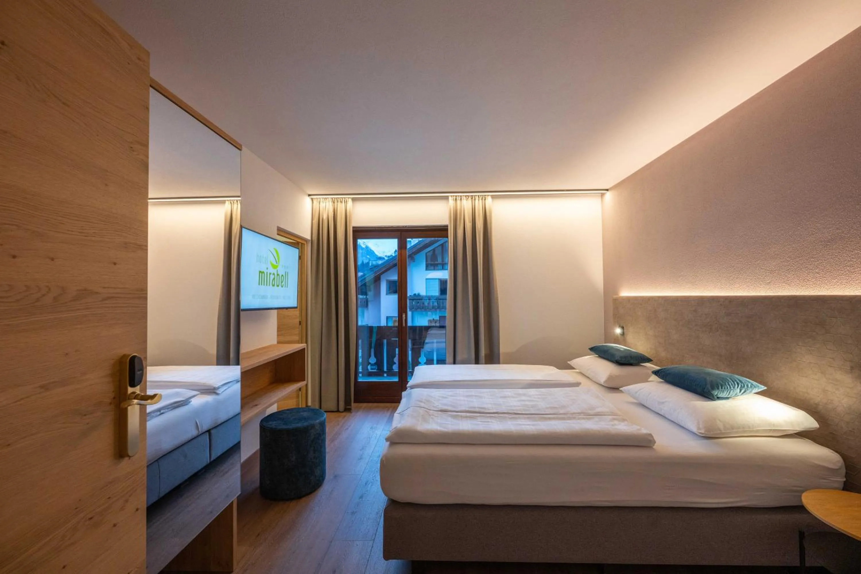 Bed in Hotel Mirabell