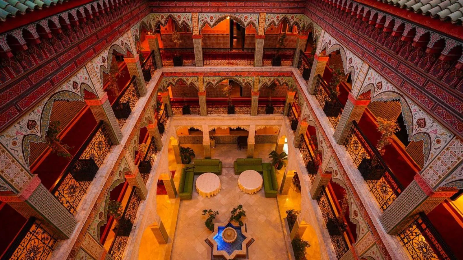 Inner courtyard view in Palais Riad Reda & Spa