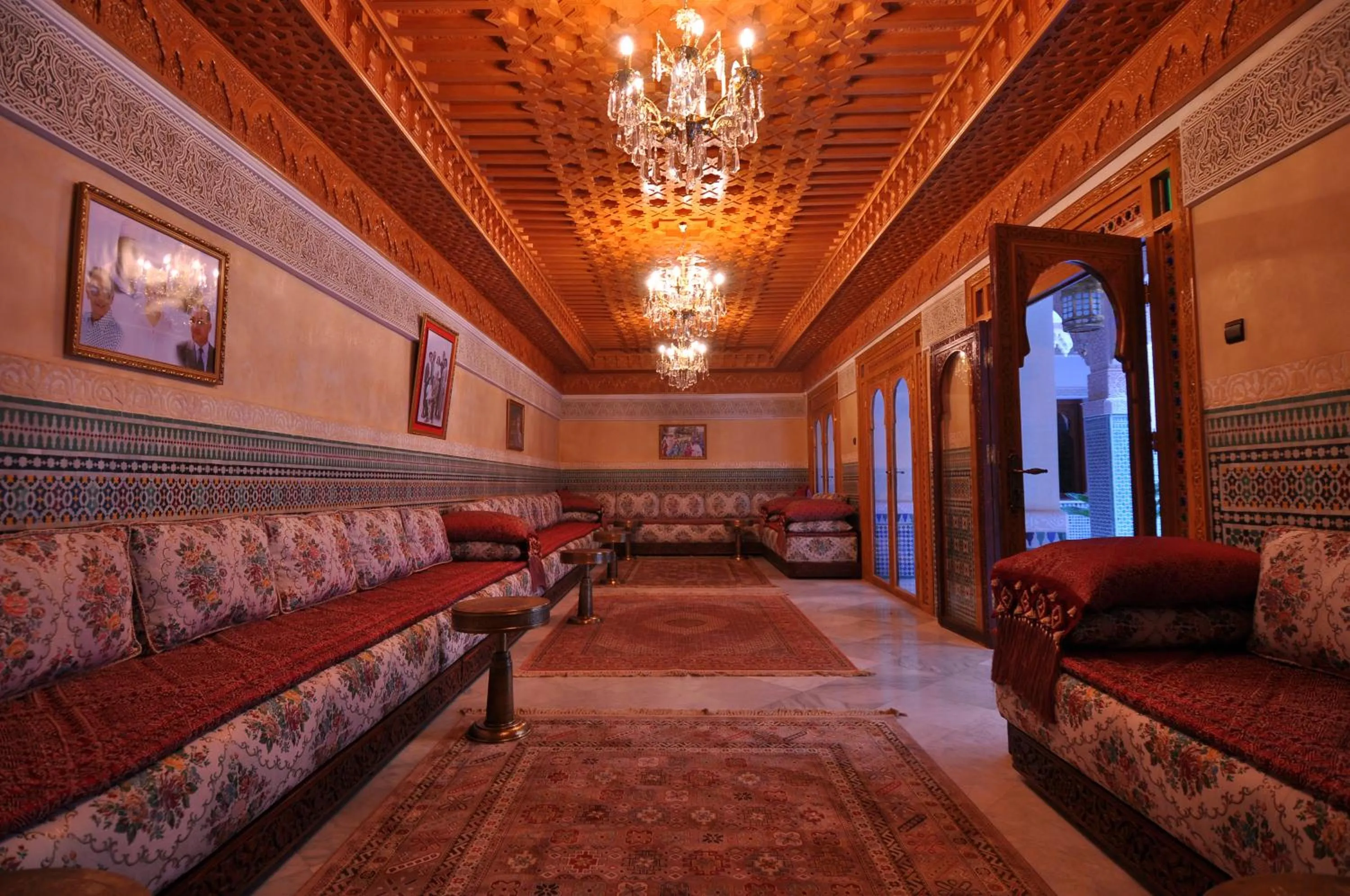 Communal lounge/ TV room, Bed in Palais Riad Reda & Spa