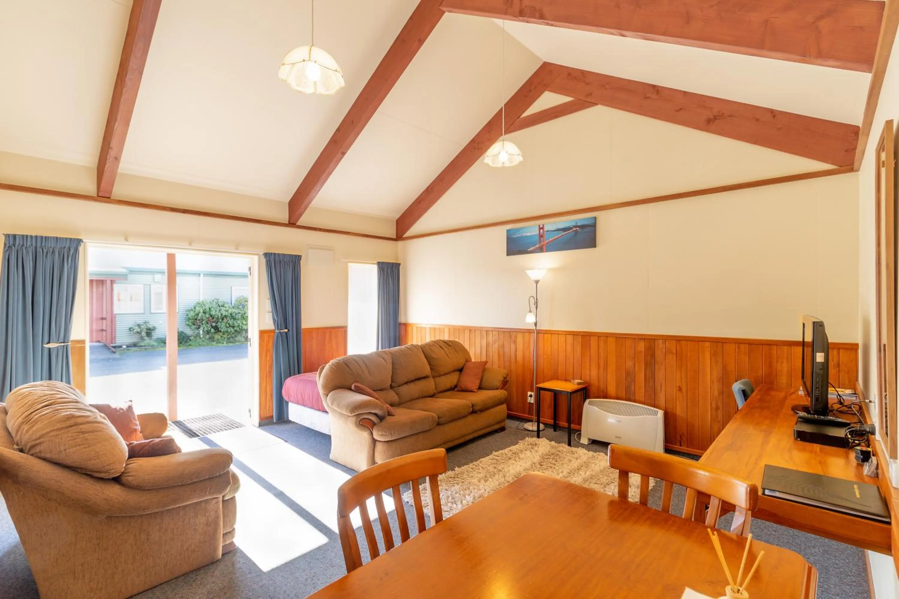 Living room in Anatoki Lodge Motel