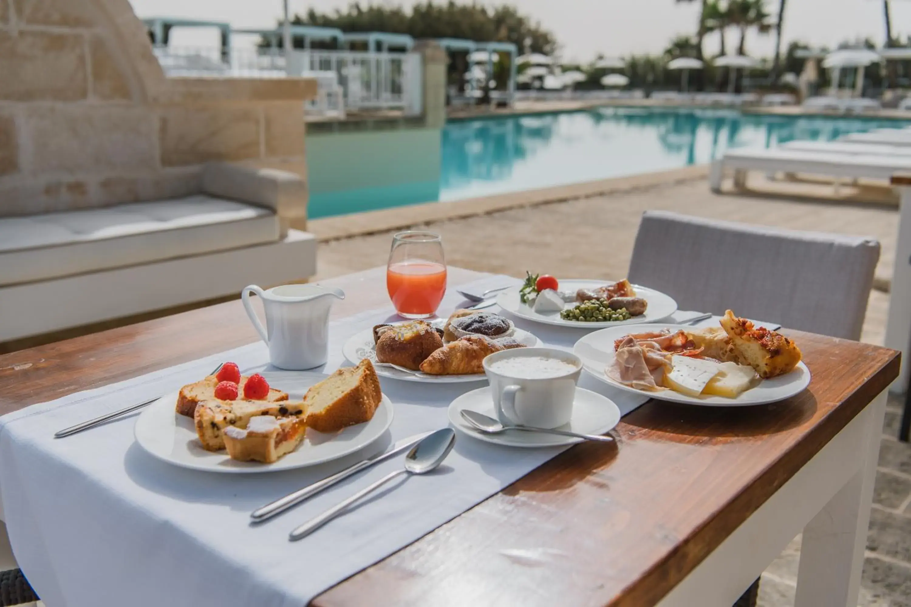 Continental breakfast in Canne Bianche Lifestyle Hotel Continental breakfast in Canne Bianche Lifestyle Hotel