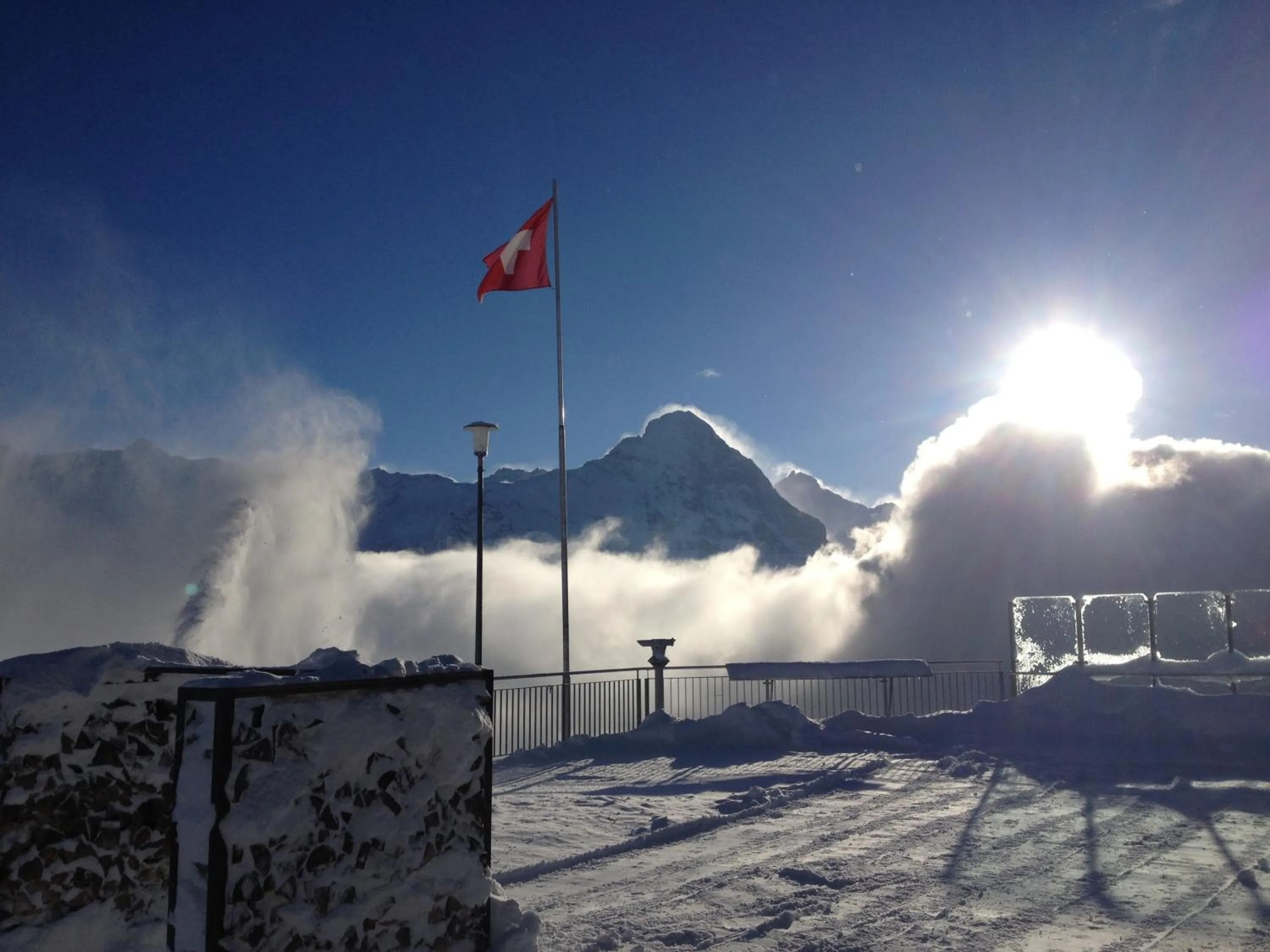 View (from property/room) in Berggasthaus First - Only Accessible by Cable Car