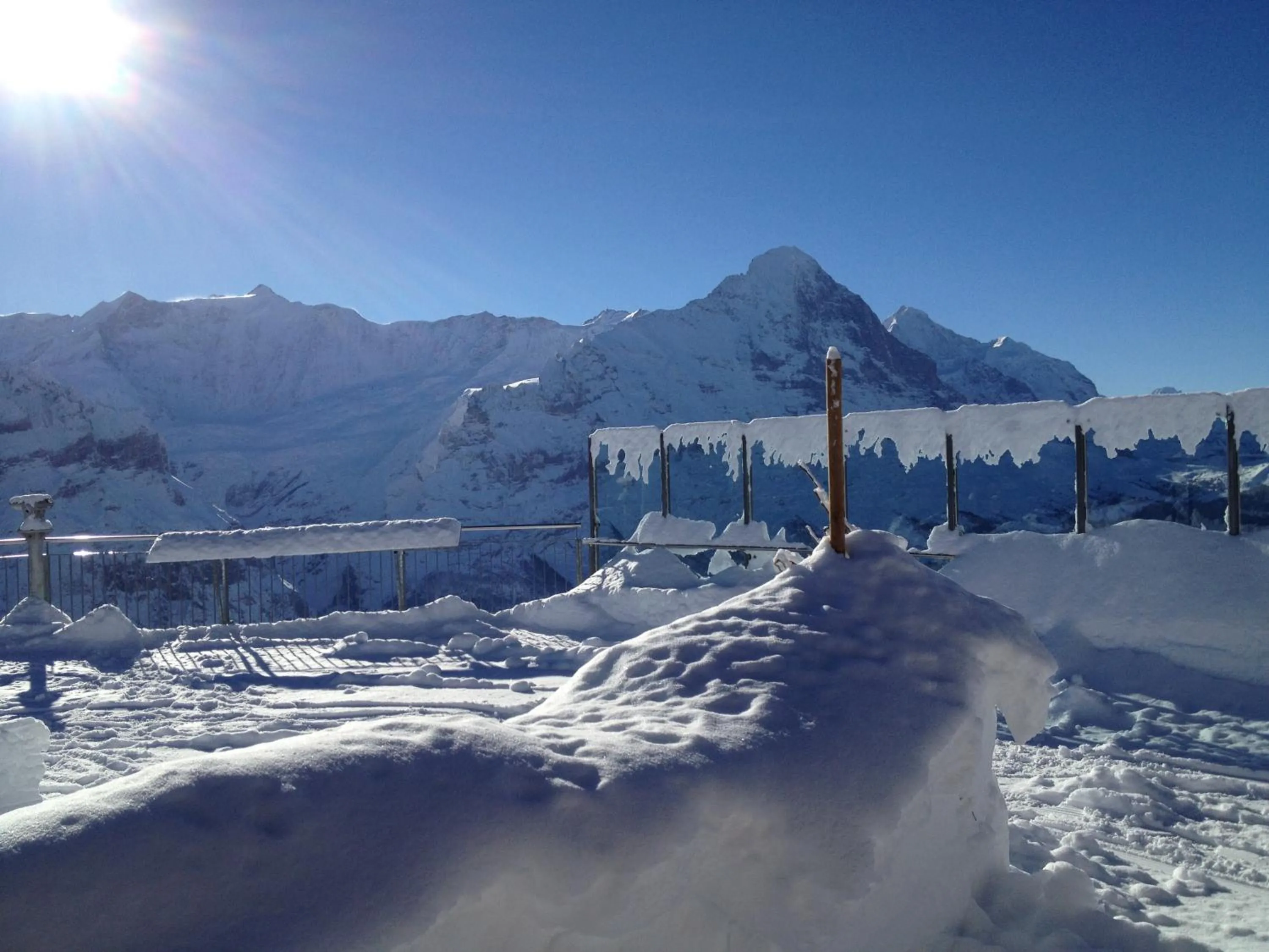 View (from property/room) in Berggasthaus First - Only Accessible by Cable Car