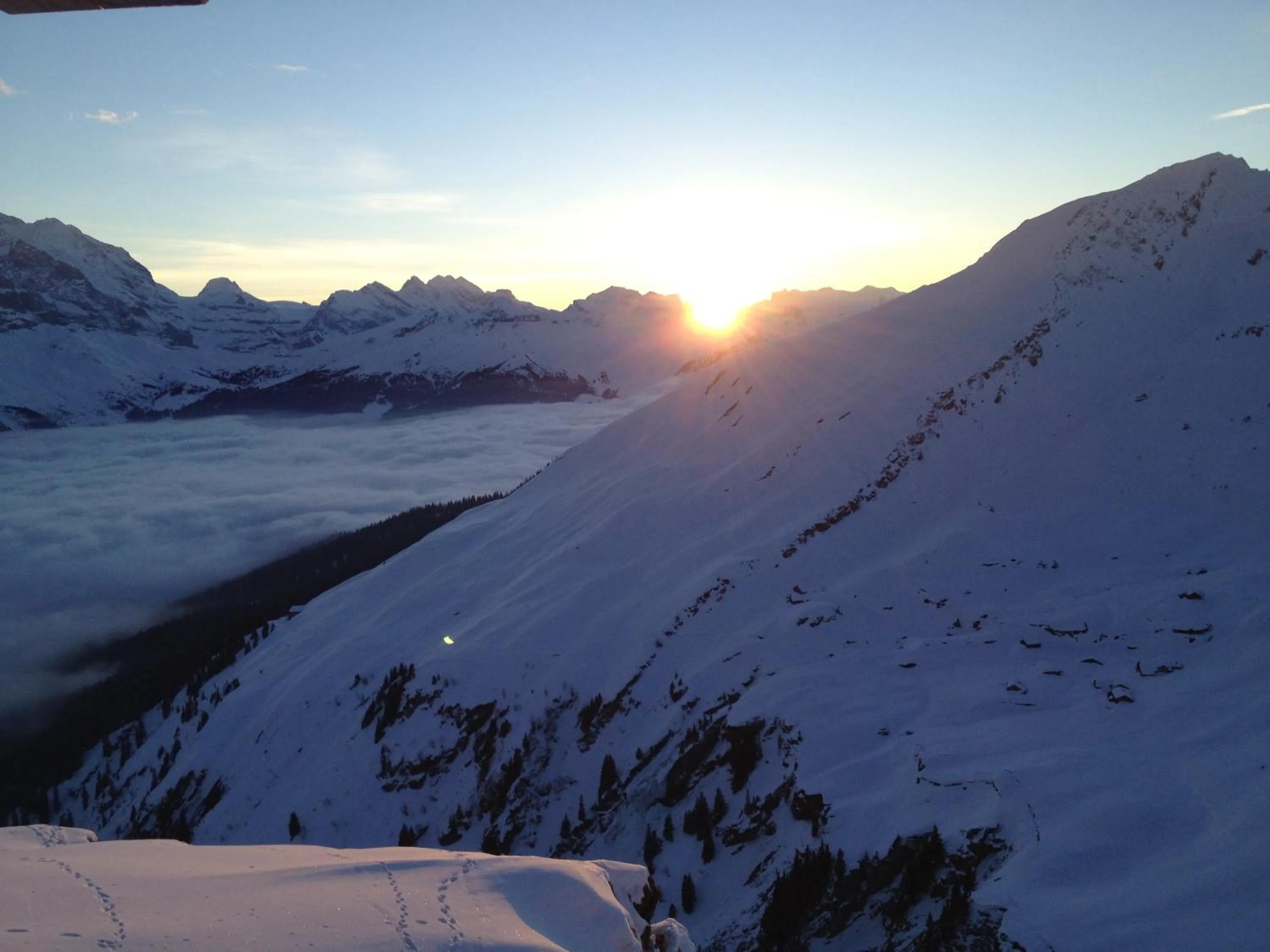 View (from property/room) in Berggasthaus First - Only Accessible by Cable Car