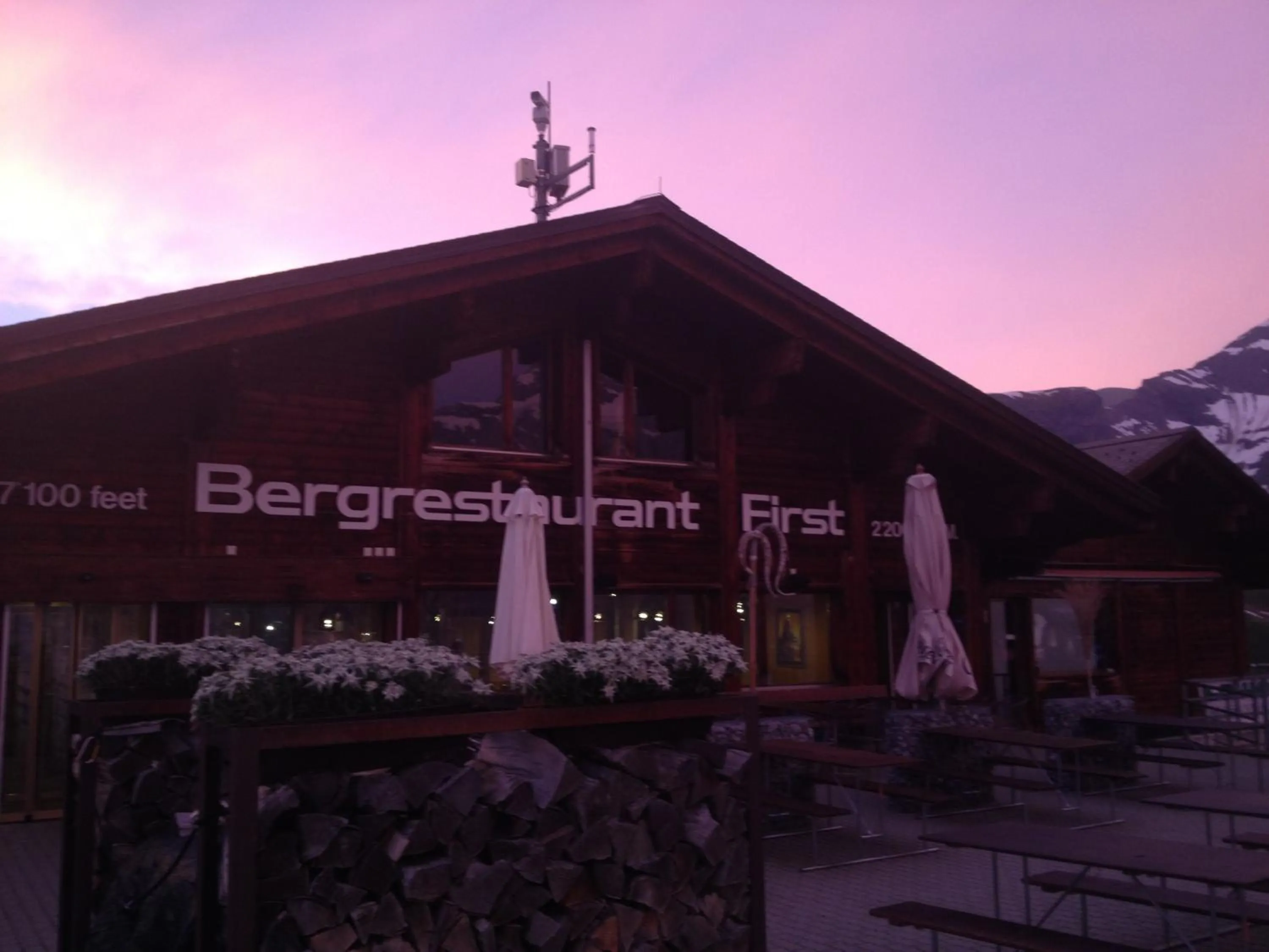 Facade/entrance in Berggasthaus First - Only Accessible by Cable Car