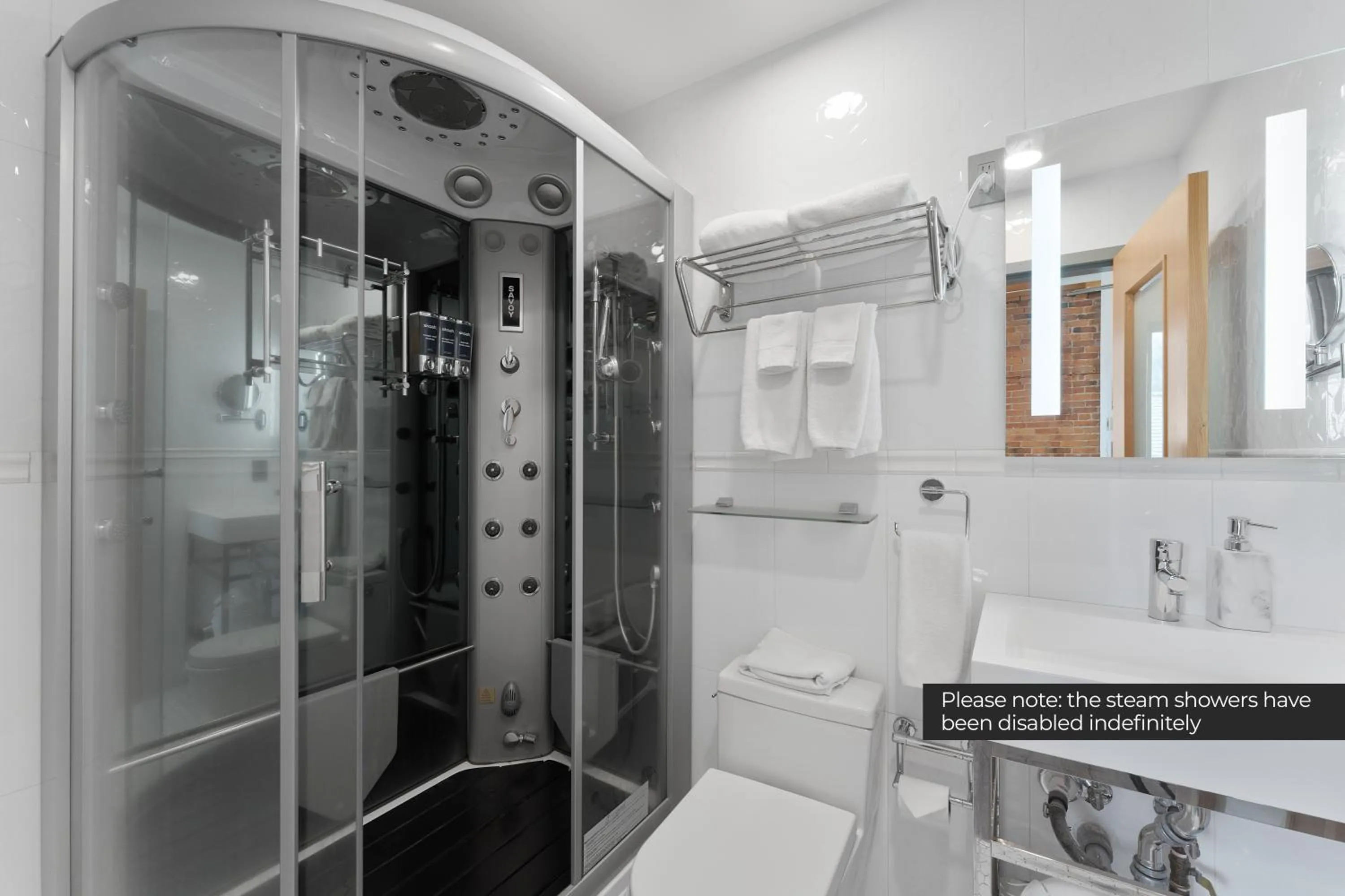 Shower in Savoy Hotel