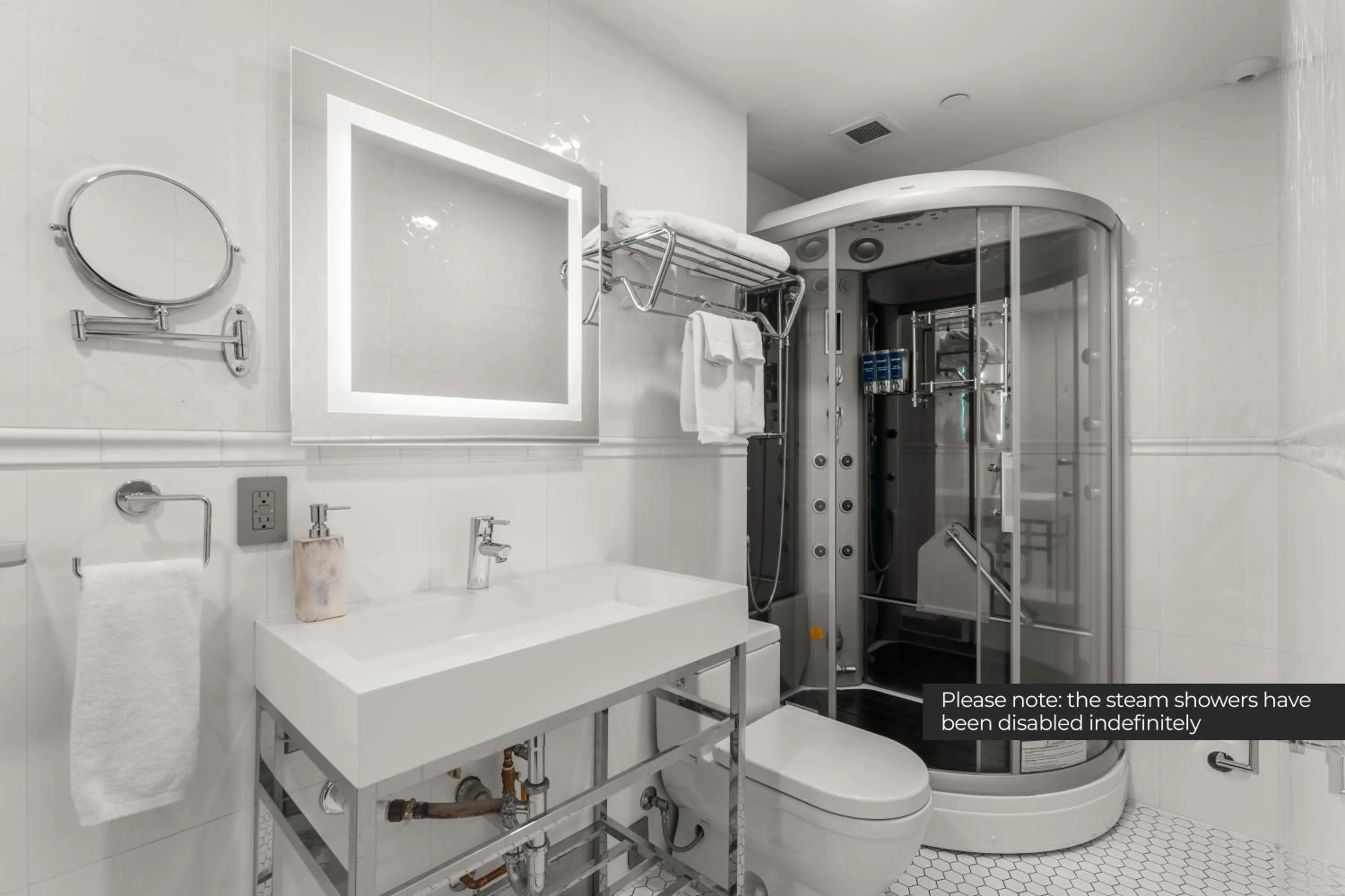 Shower in Savoy Hotel