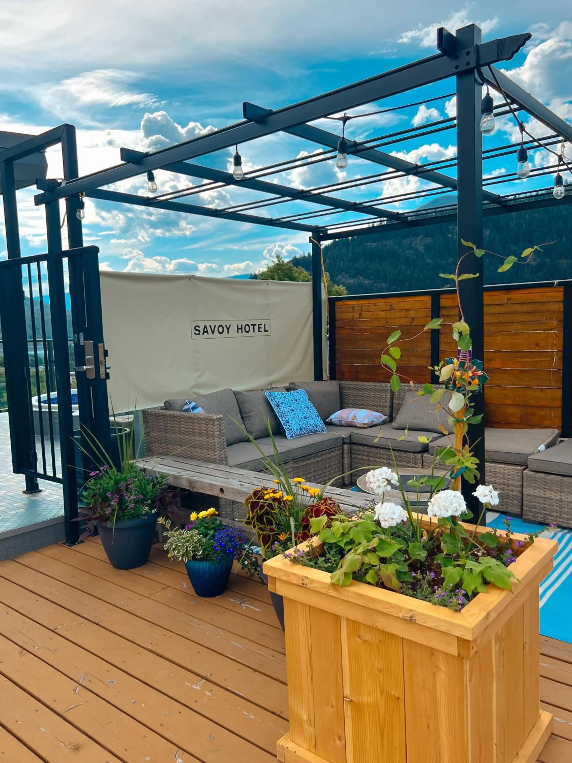 Patio in Savoy Hotel