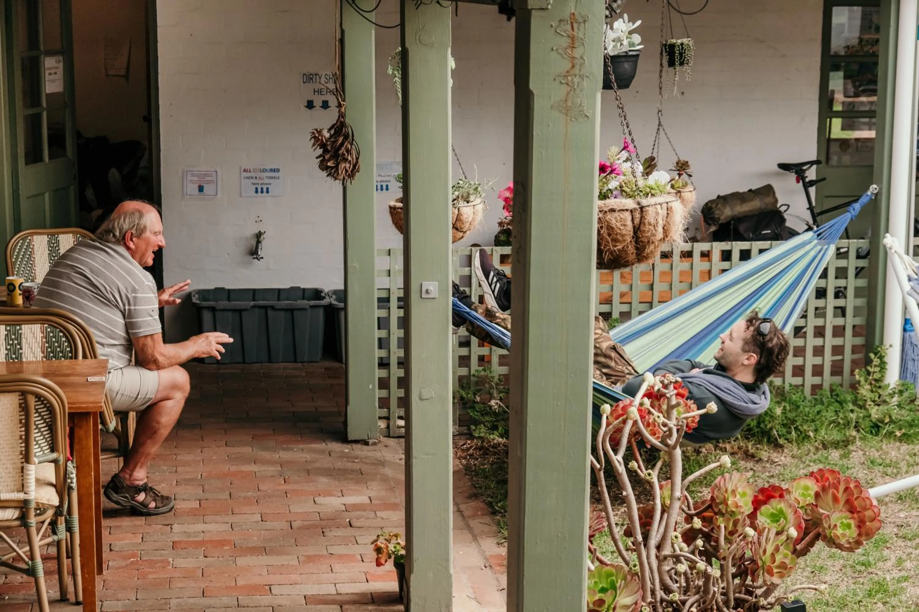 Patio in The Wandering Whale Port Fairy