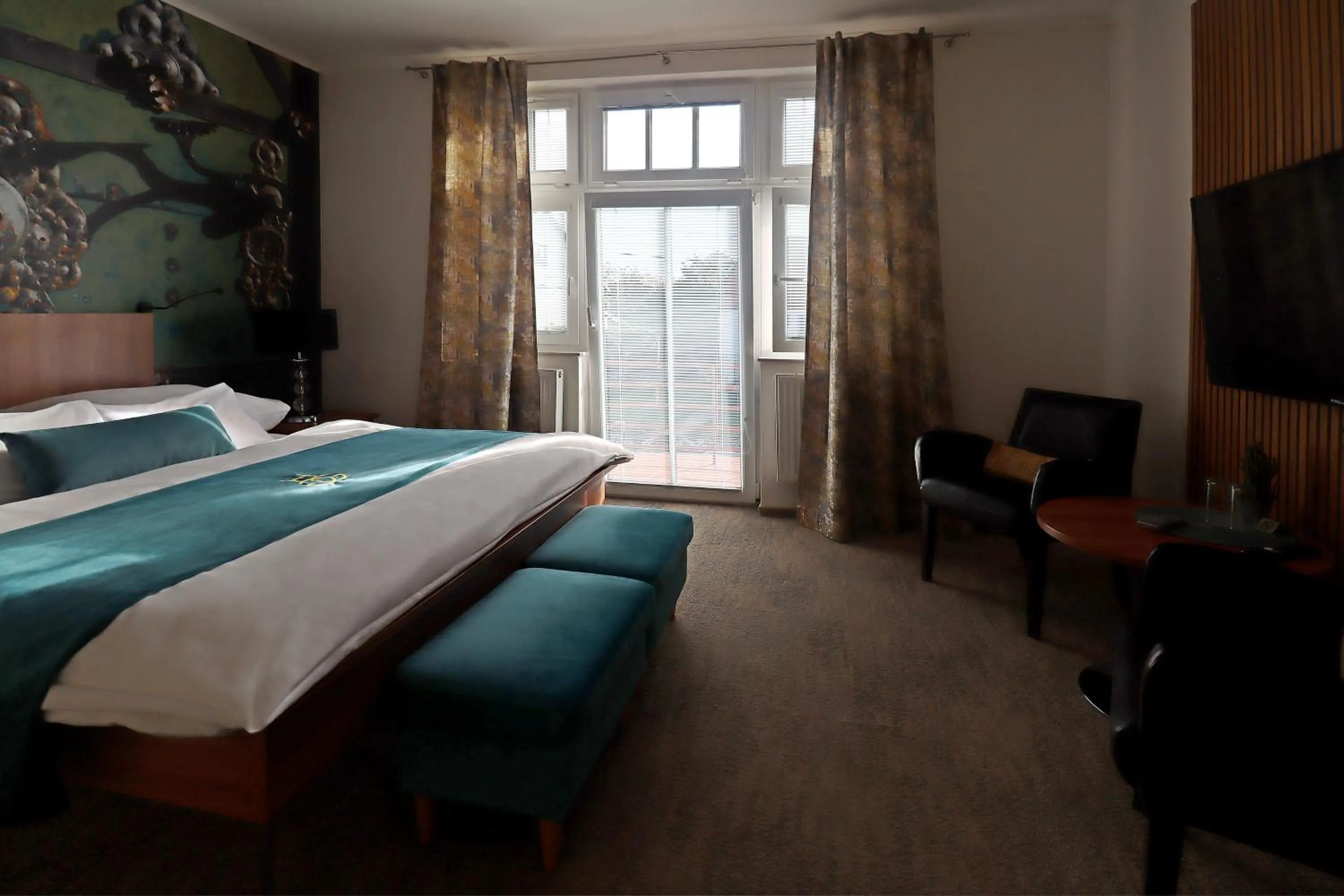 Bed in Boutique Hotel Golf Garni