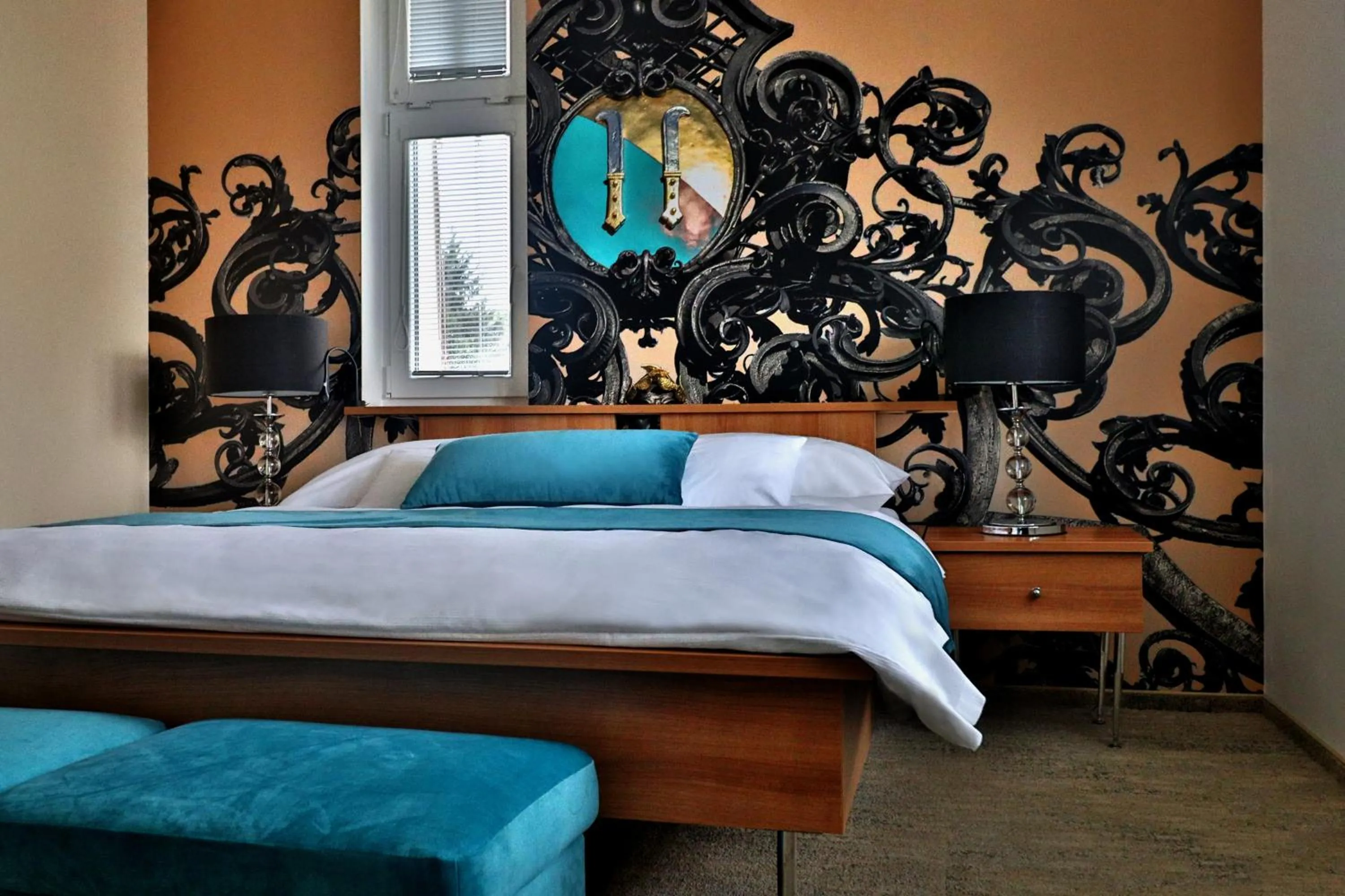 Bed in Boutique Hotel Golf Garni