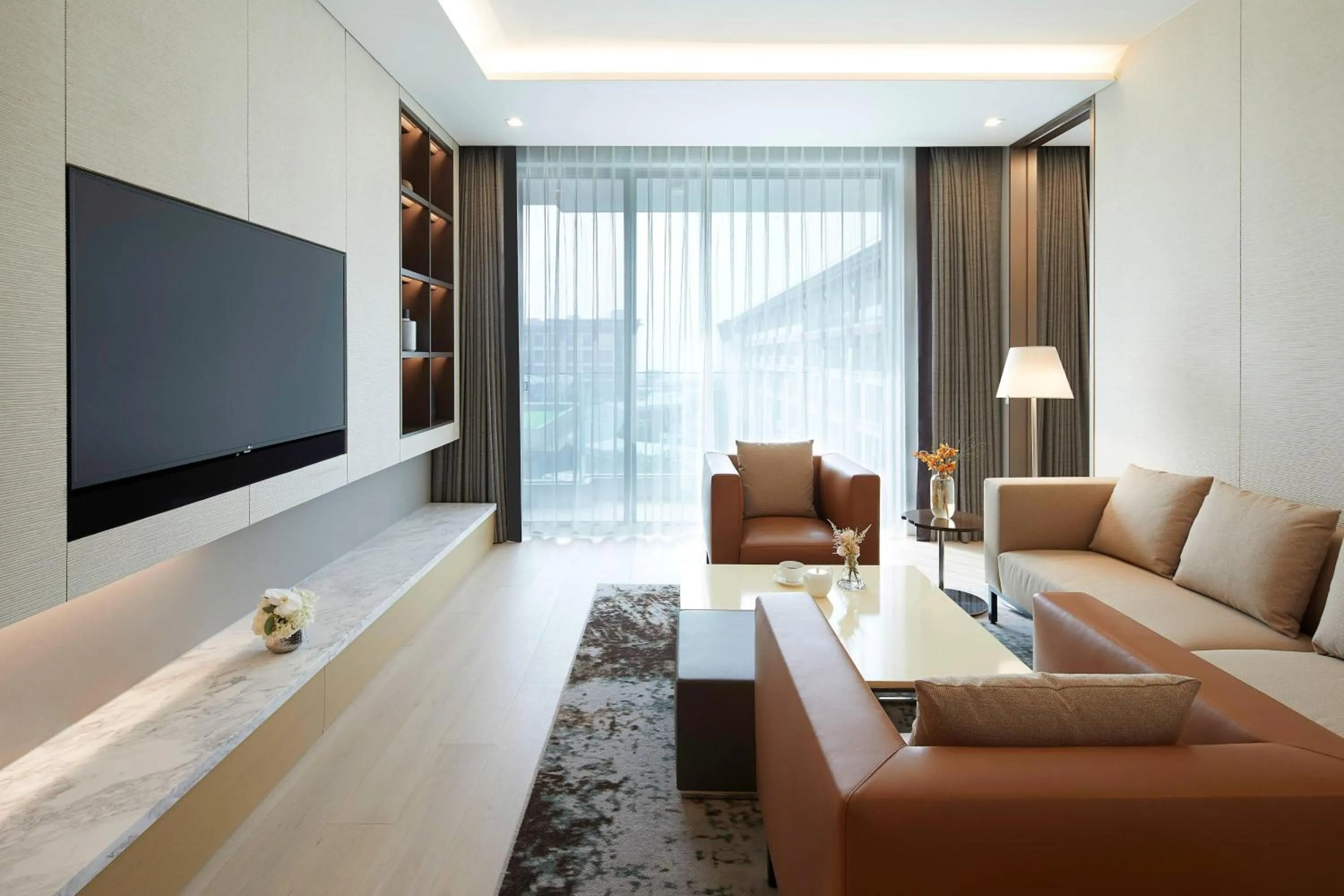 Bedroom in Marriott Jeju Shinhwa World Hotel