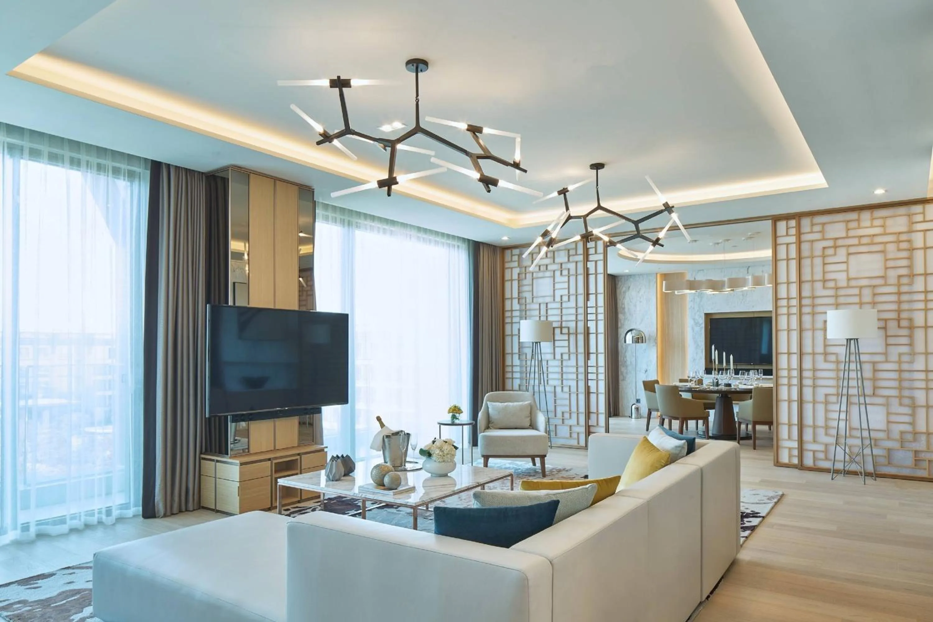 Living room in Marriott Jeju Shinhwa World Hotel