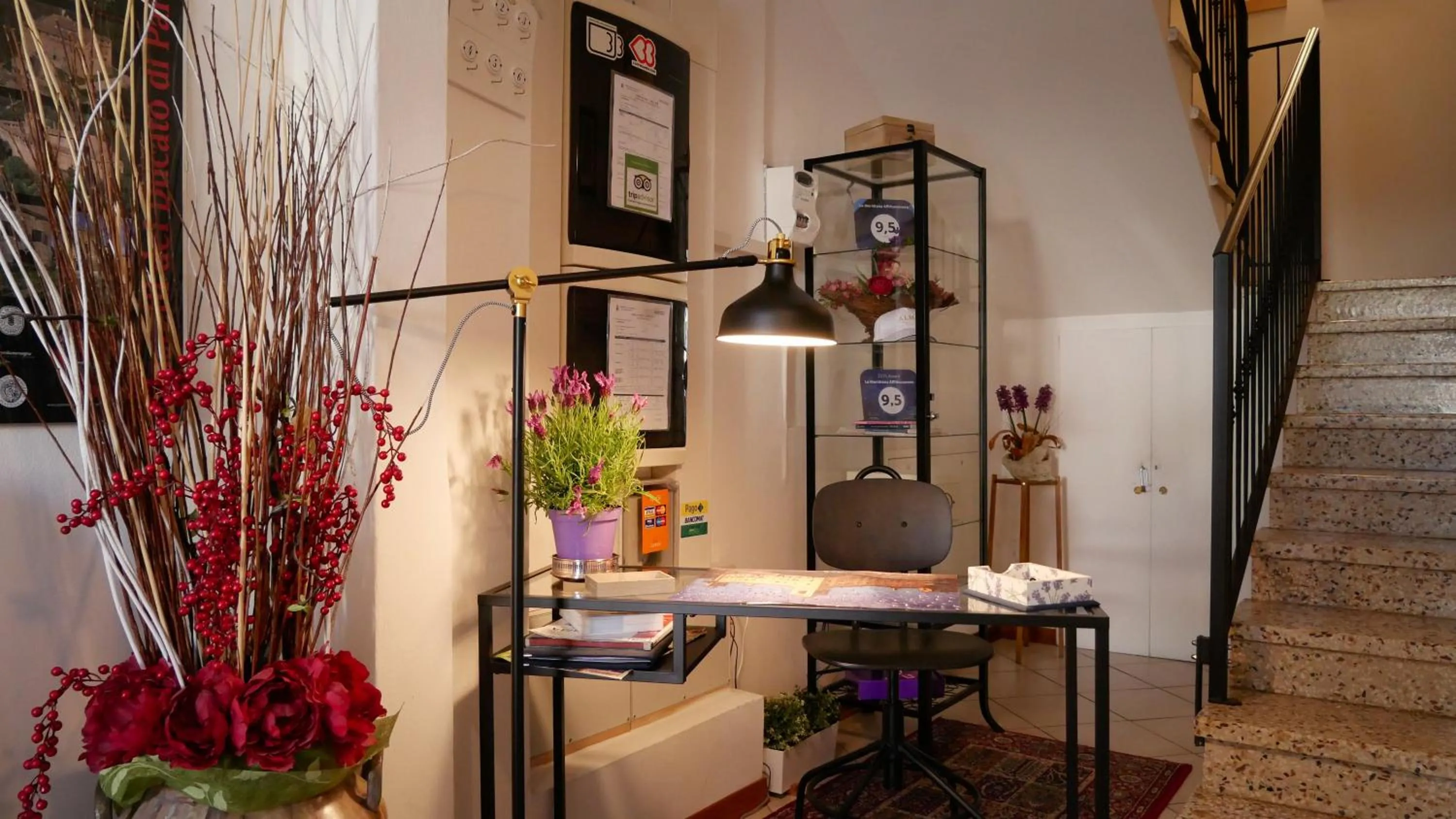 Lobby or reception in La Meridiana Affittacamere