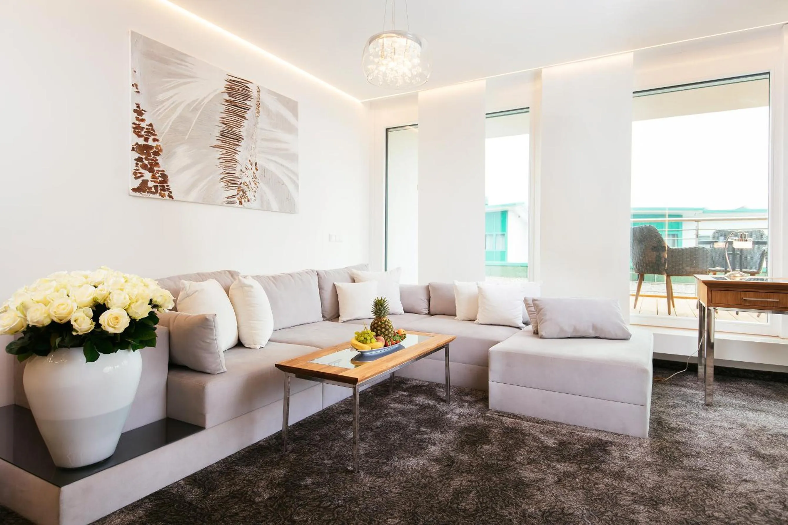 Living room in Hotel Edison